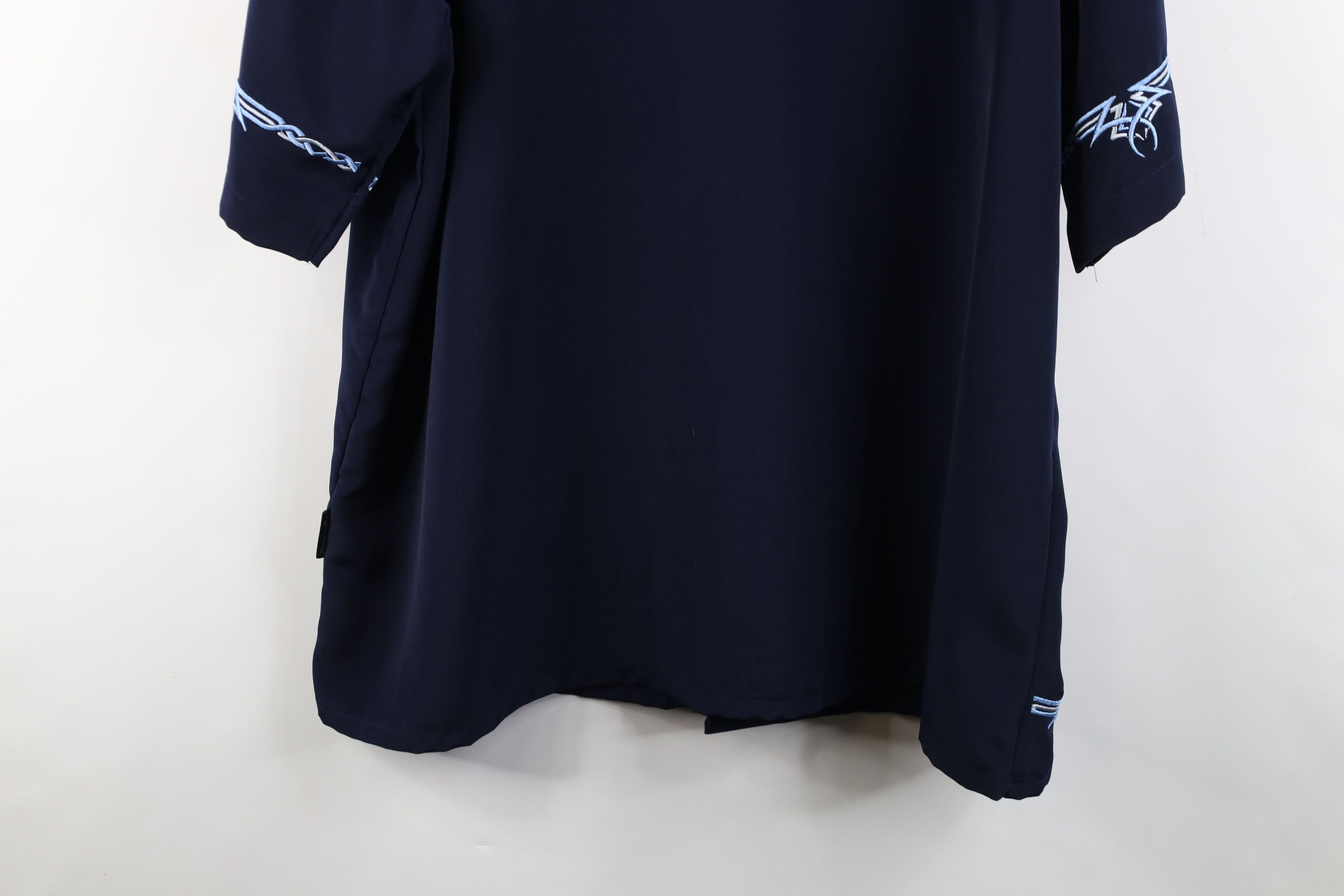 Vintage Vintage 90s Y2K Streetwear Collar Casino Button Shirt Blue Size US XL / EU 56 / 4 - 12 Thumbnail