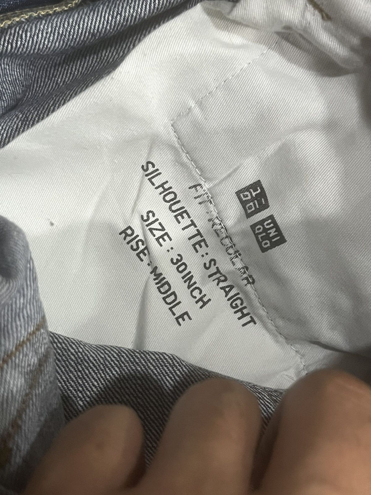 Undercover × Uniqlo Vintage Uniqlo Ocean Blue Washed Regular Selvedge Jeans Size US 30 / EU 46 - 17 Thumbnail