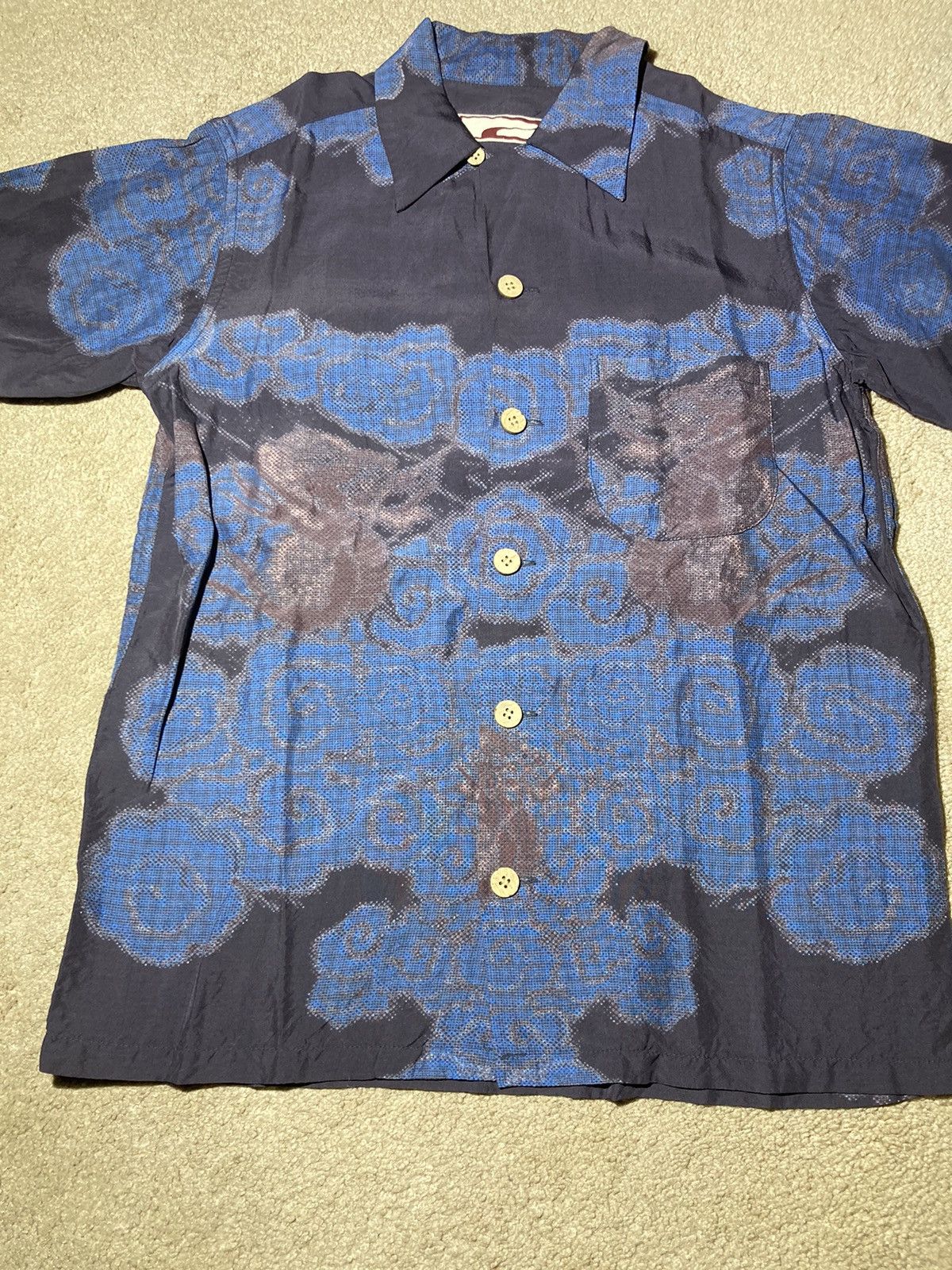 20471120 × Beauty Beast SS99 Beauty:Beast Digi Floral Ink Splot Shirt 1999 90s Size US S / EU 44-46 / 1 - 2 Thumbnail