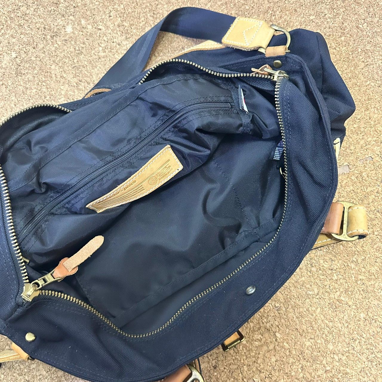 MasterPiece 🇯🇵 Masterpiece x Cordura Leather + Nylon 2 Way Sling Tote Bag Size ONE SIZE - 9 Thumbnail
