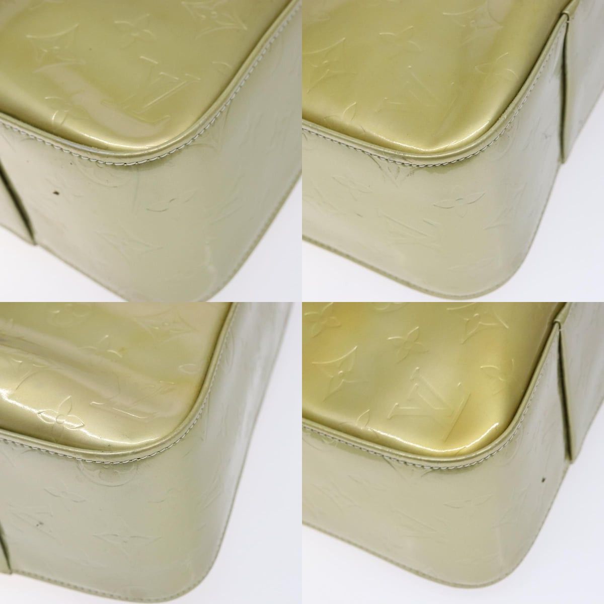 Louis Vuitton LOUIS VUITTON Monogram Vernis Columbus Tote Bag Gris M91028 Size ONE SIZE - 10 Thumbnail