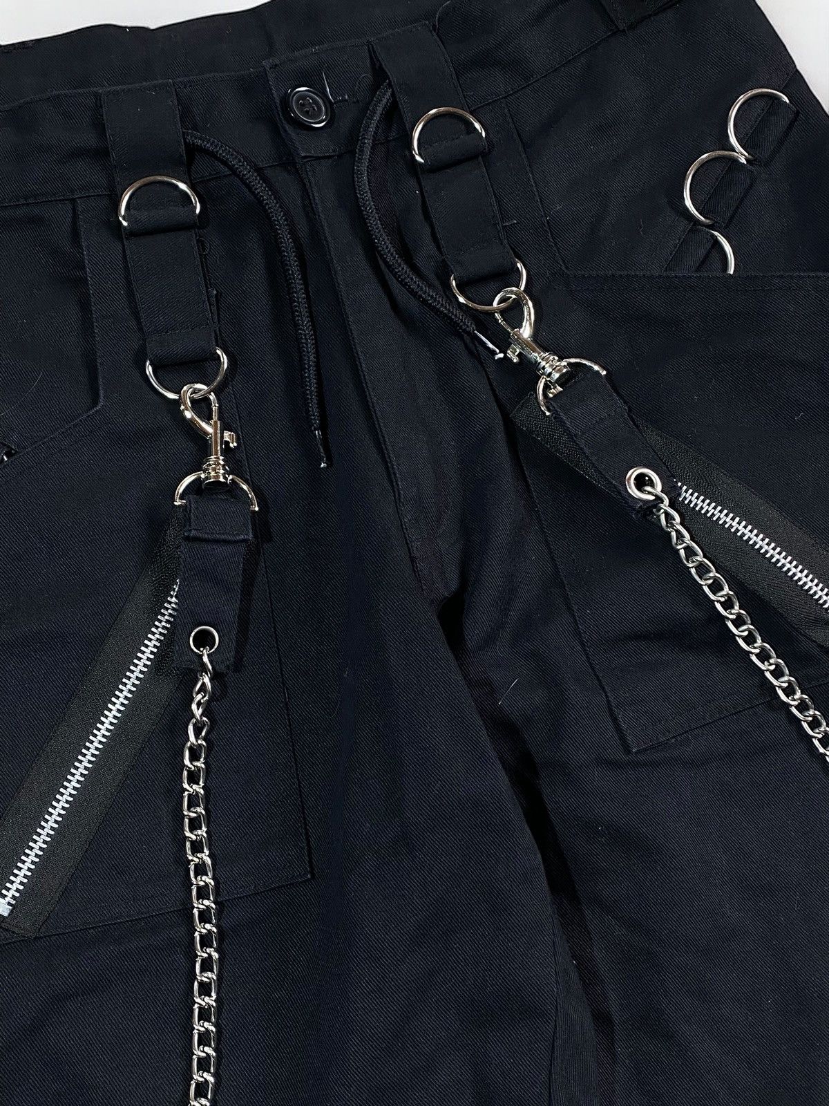 Band Tees 🔥 OPIUM Y2K STYLE DEMONIA PENTAGRAM CHAINS GOTH CARGO PANTS Size US 32 / EU 48 - 5 Thumbnail