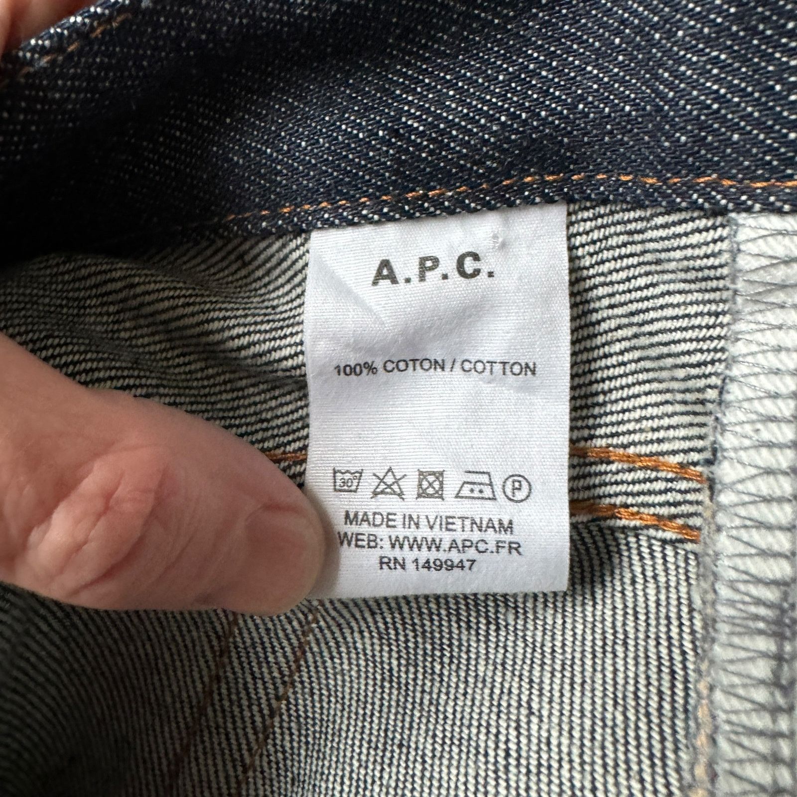 A.P.C. A.P.C. Petit New Standard Jean Dark Wash Size US 31 - 6 Thumbnail