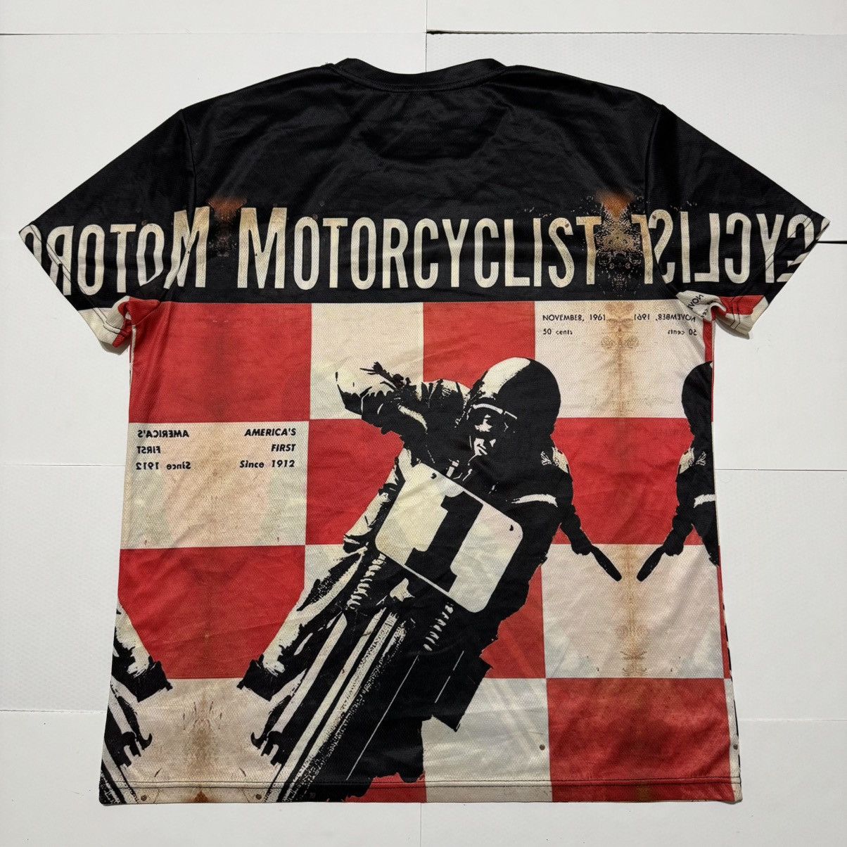 Vintage Vintage Motorcycle Biker Print Men’s T-Shirt Street Retro Size US XXL / EU 58 / 5 - 6 Thumbnail