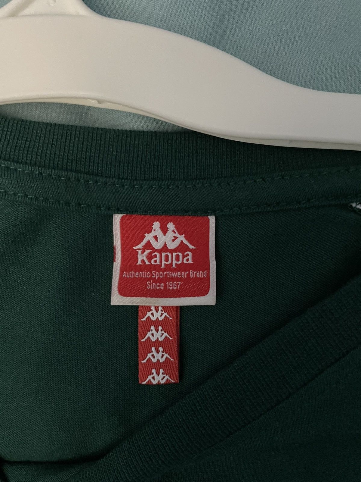 Kappa Kappa Logo Tape Long Sleeve Shirt – Green – Size M Size US M / EU 48-50 / 2 - 7 Thumbnail