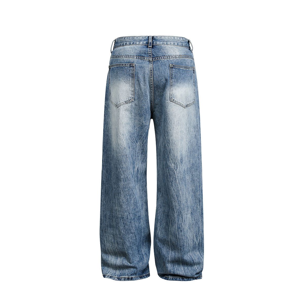 Vintage Men's loose straight leg casual washed jeans Size US 32 / EU 48 - 2 Thumbnail