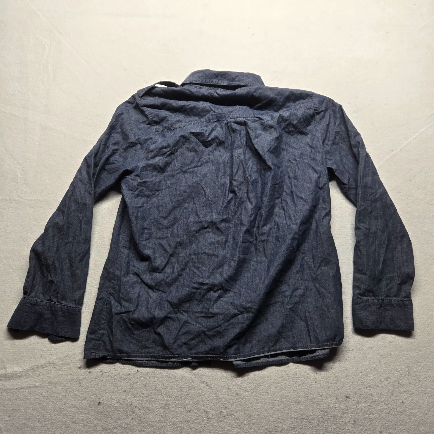 Vintage Jaclyn Smith Shirt Women L Denim Button-Up Long Sleeve Collared Rhinestone Details Blue Adult Large Size L / US 10 / IT 46 - 7 Thumbnail