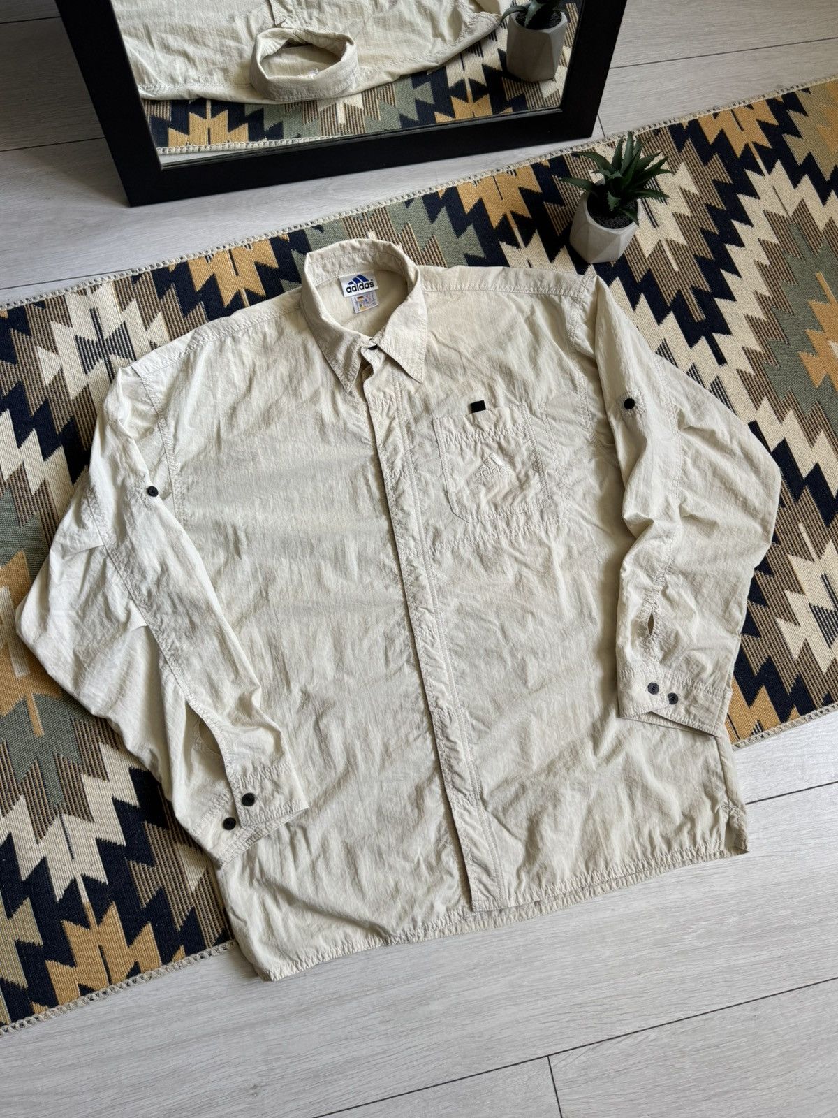 Adidas Vintage 99’ Adidas Adventure Transformer Button Up Shirt Size US M / EU 48-50 / 2 - 4 Thumbnail