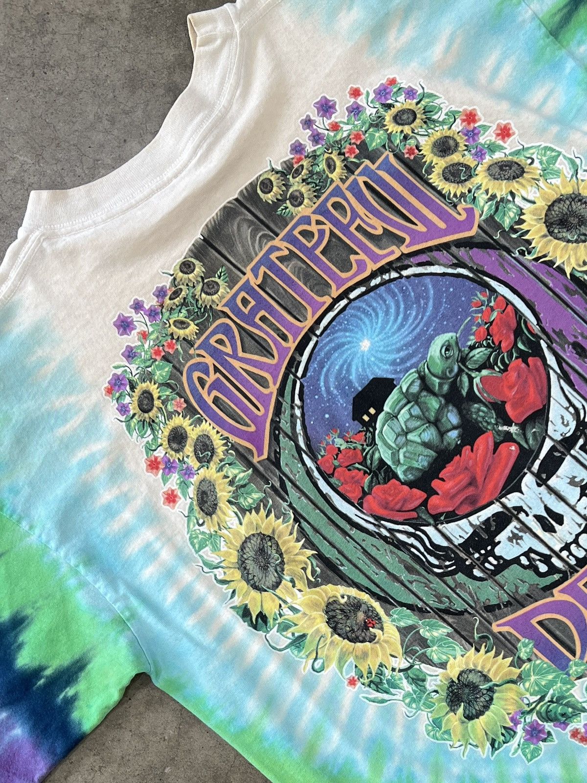 Vintage 1999 Grateful Dead Terrapin Station Turtle Tee Large