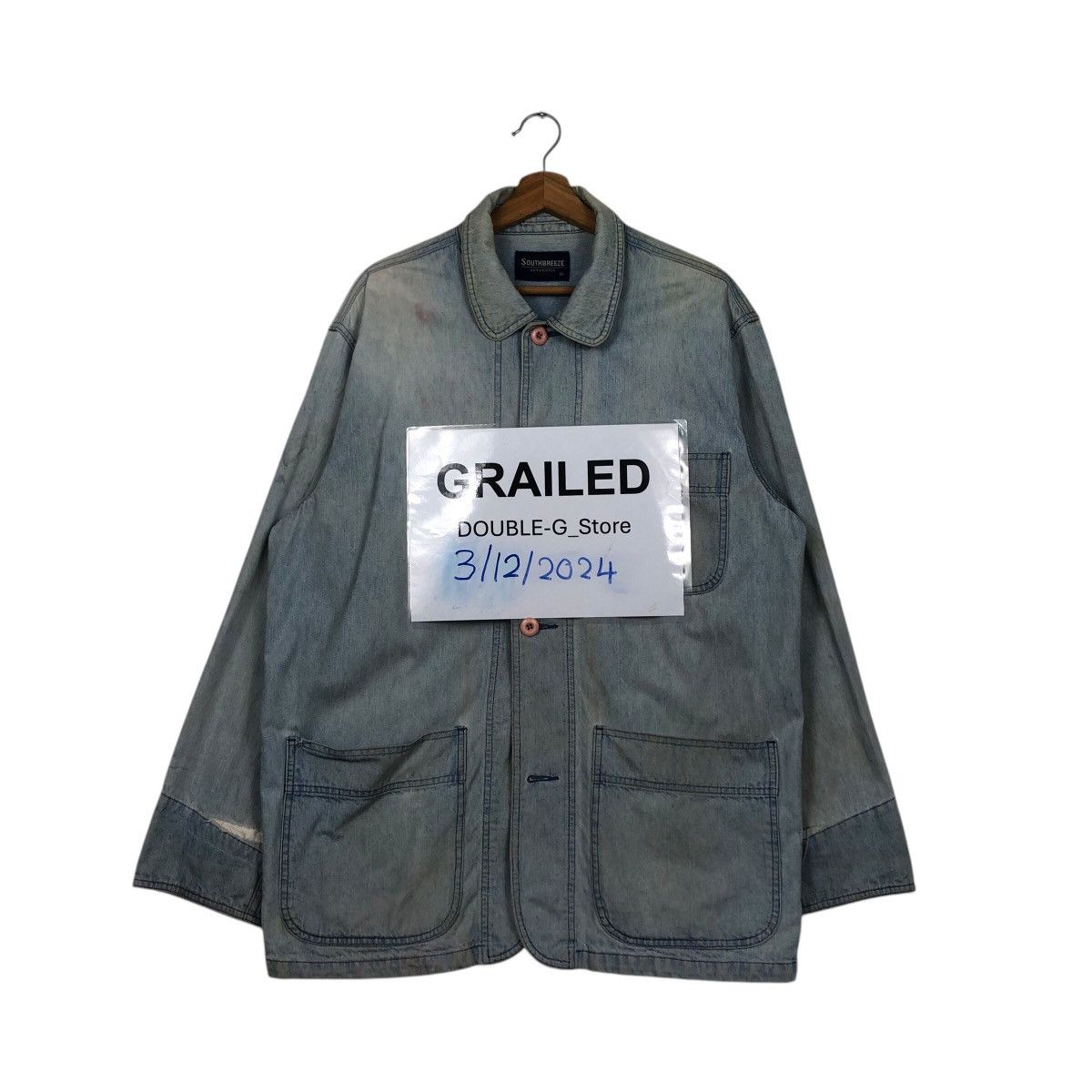 Japanese Brand 📌Vintage Chore Worker Jacket Southbreeze Issey Miyake Size US L / EU 52-54 / 3 - 1 Thumbnail