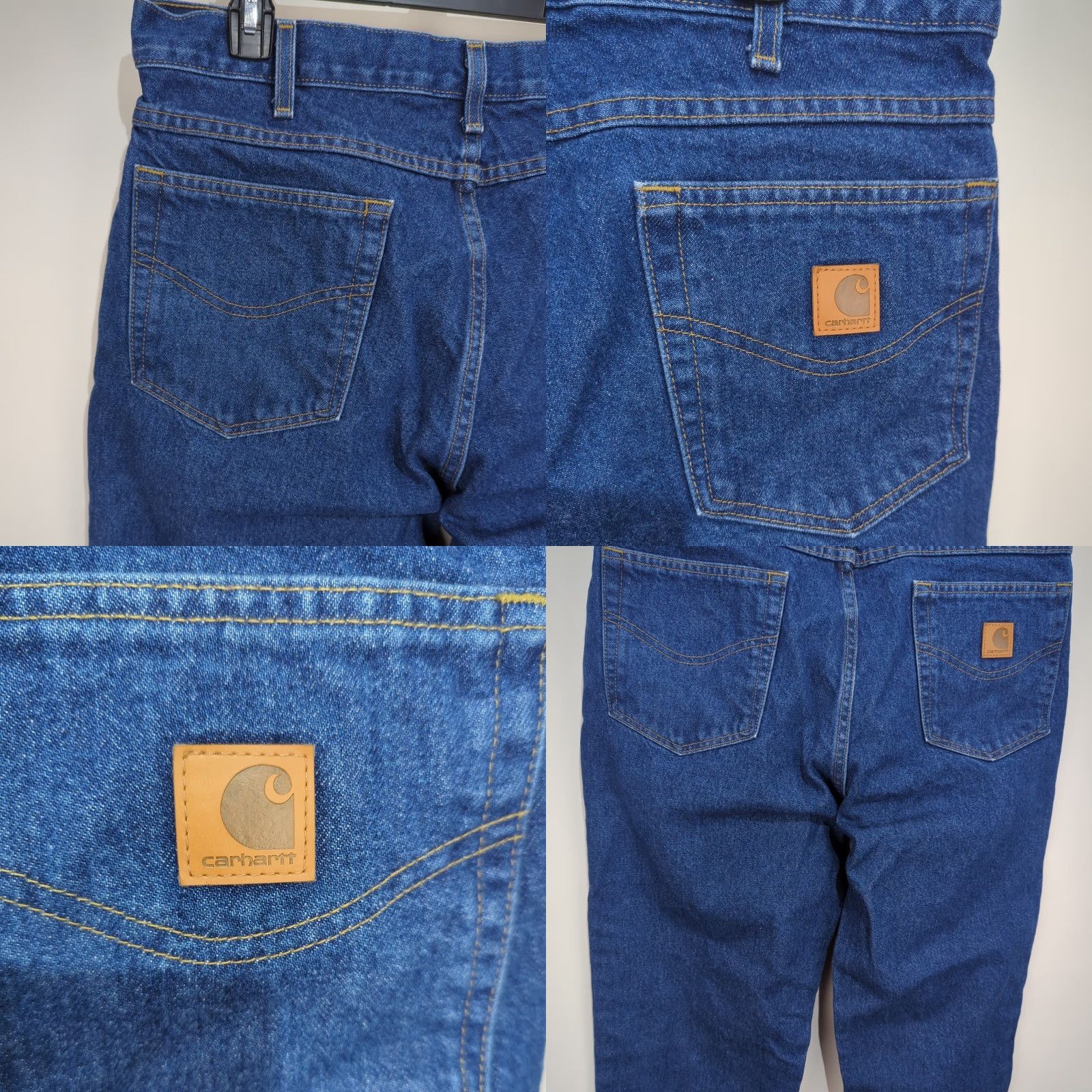 Carhartt VINTAGE Carhartt Jeans Men's 36x30 Blue Denim Pants Straight Leg Relaxed Fit Cotton Size US 36 / EU 52 - 9 Thumbnail