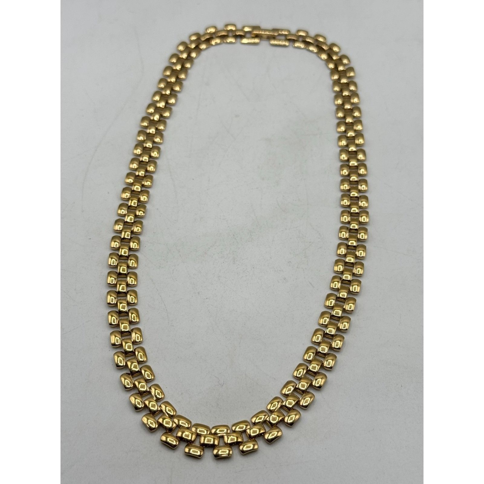 Vintage Vintage gold tone collar panel link necklace Size ONE SIZE - 4 Thumbnail