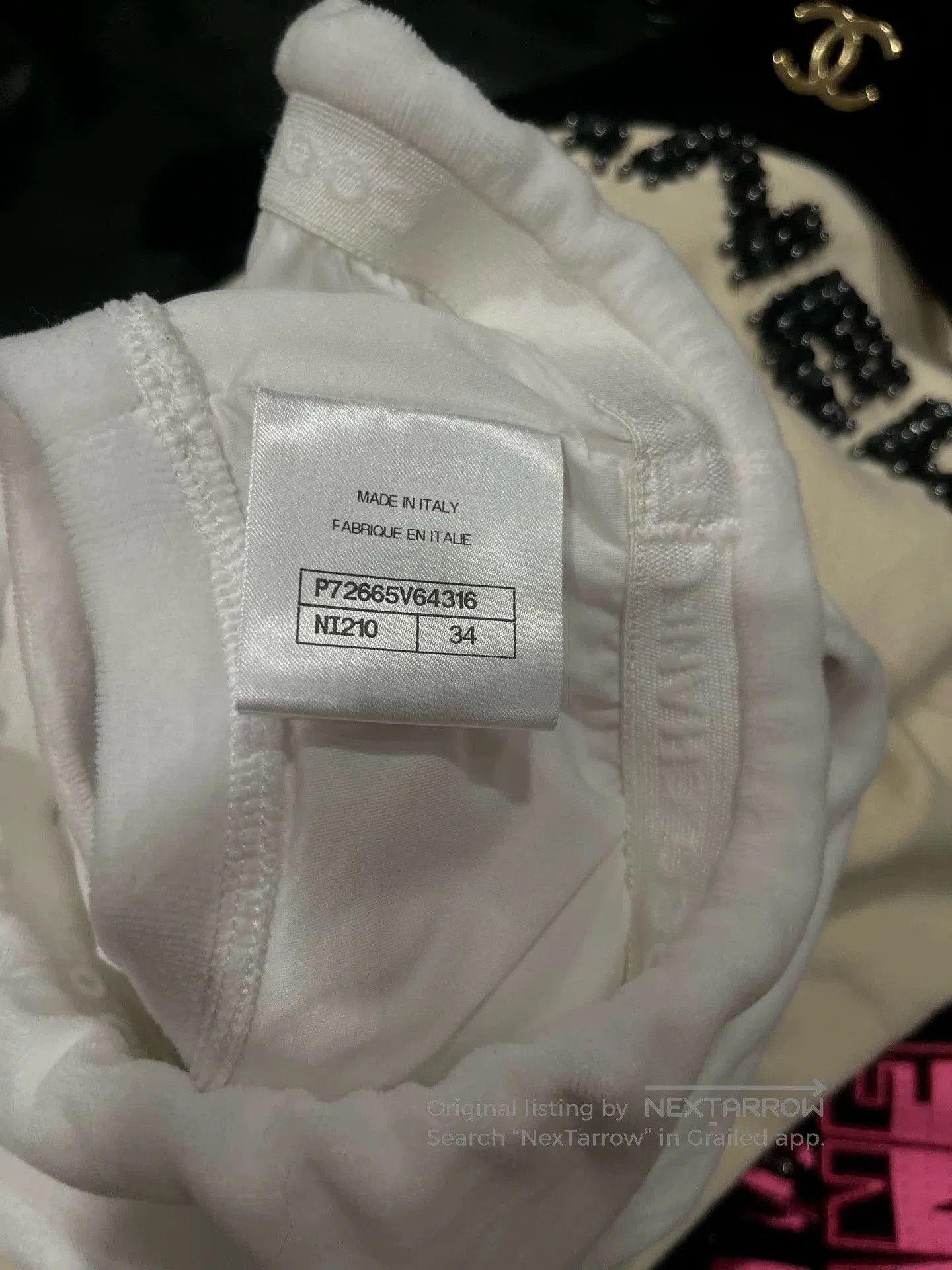 Chanel Chanel 22s Sequin Letter White Tank Top. Size US XS / EU 42 / 0 - 4 Thumbnail