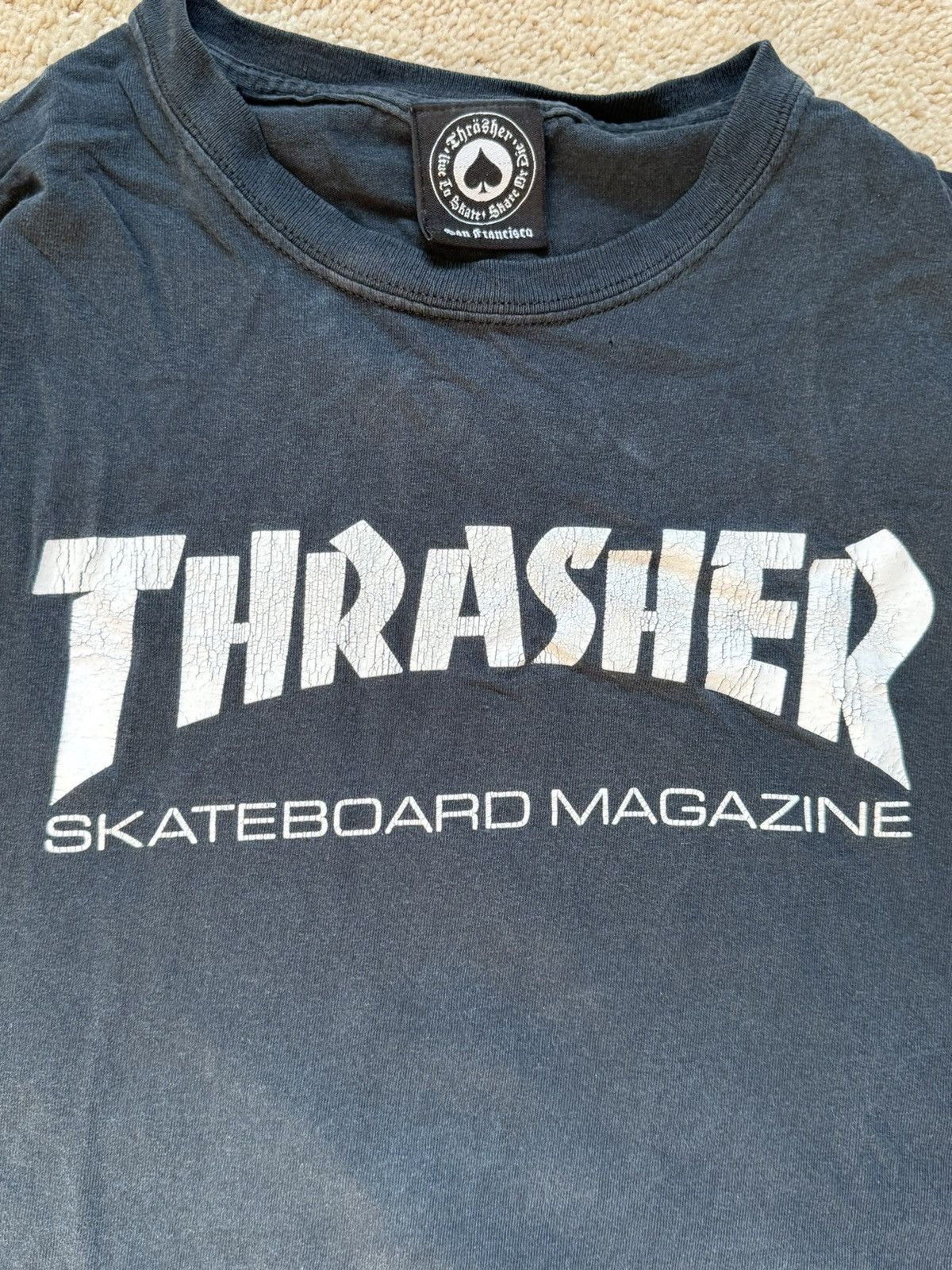 Thrasher × Vintage Vintage Thrasher Skateboard Magazine Tee Black XL Size US XL / EU 56 / 4 - 1 Thumbnail