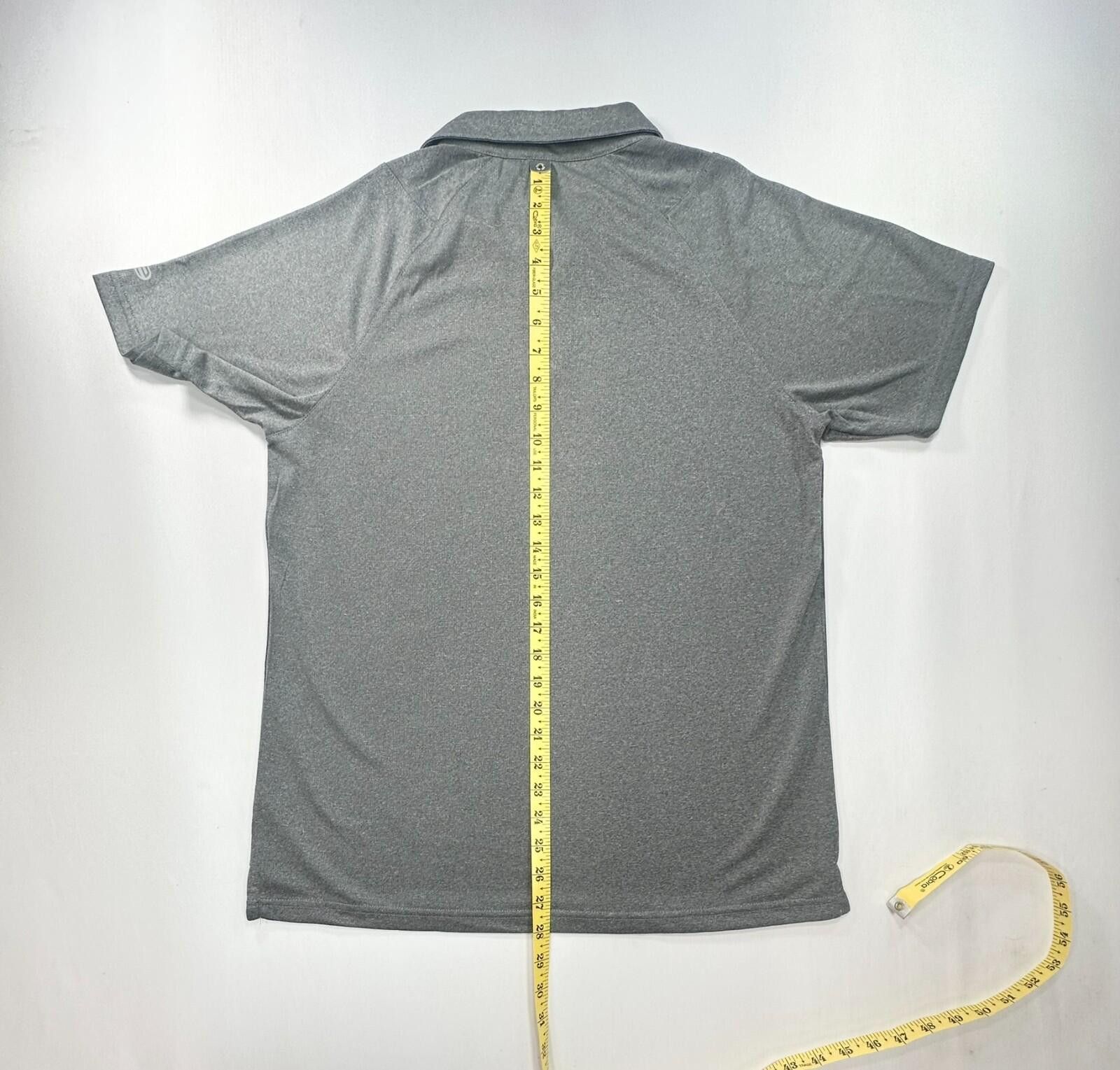Etonic Etonic 1/4 Button Fit Dri UV Protect Polo Shirt Gray Mens M Size US M / EU 48-50 / 2 - 3 Thumbnail