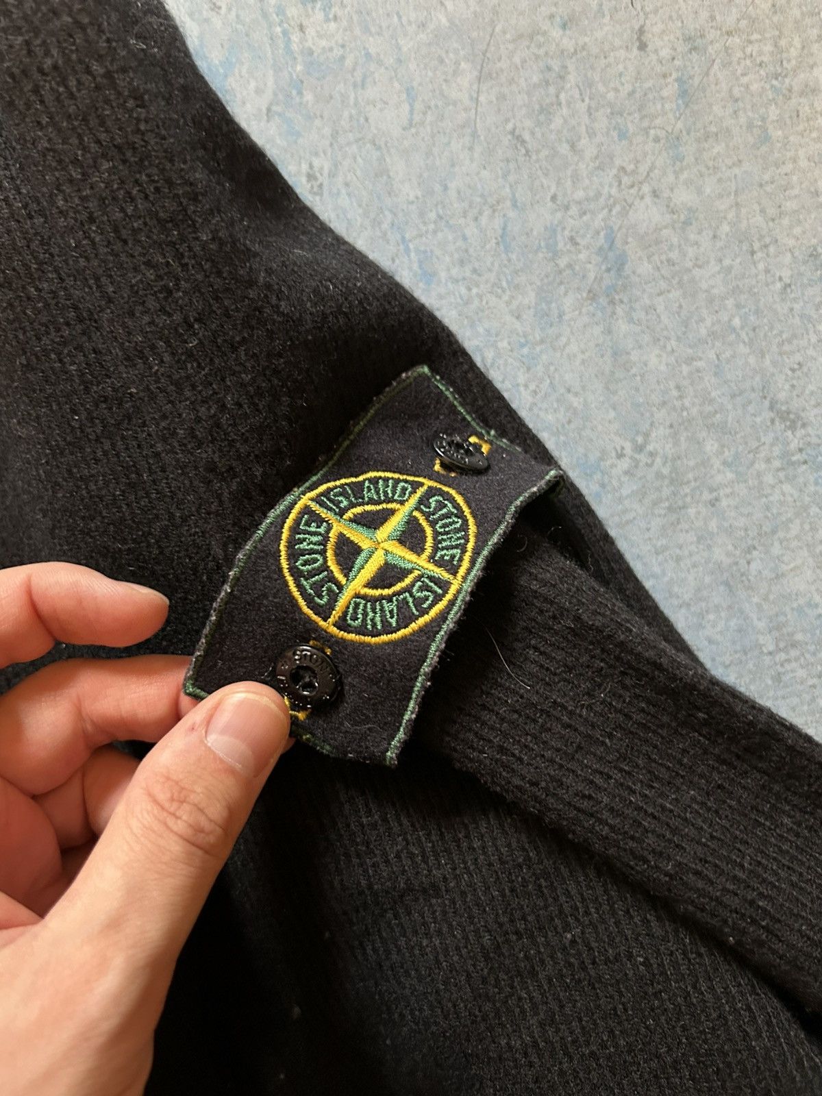 Stone Island STONE ISLAND VINTAGE HIGH NECK SWEATER GREEN BADGE SIZE L Size US L / EU 52-54 / 3 - 4 Thumbnail