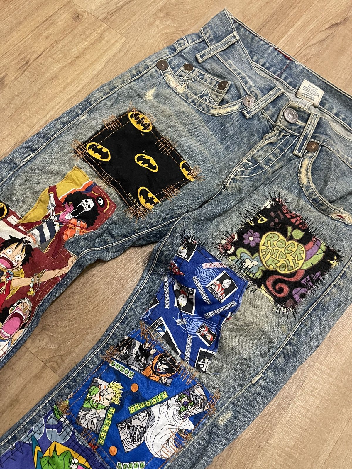 True Religion Vintage True Religion Custom distress jeans Size US 32 / EU 48 - 2 Thumbnail