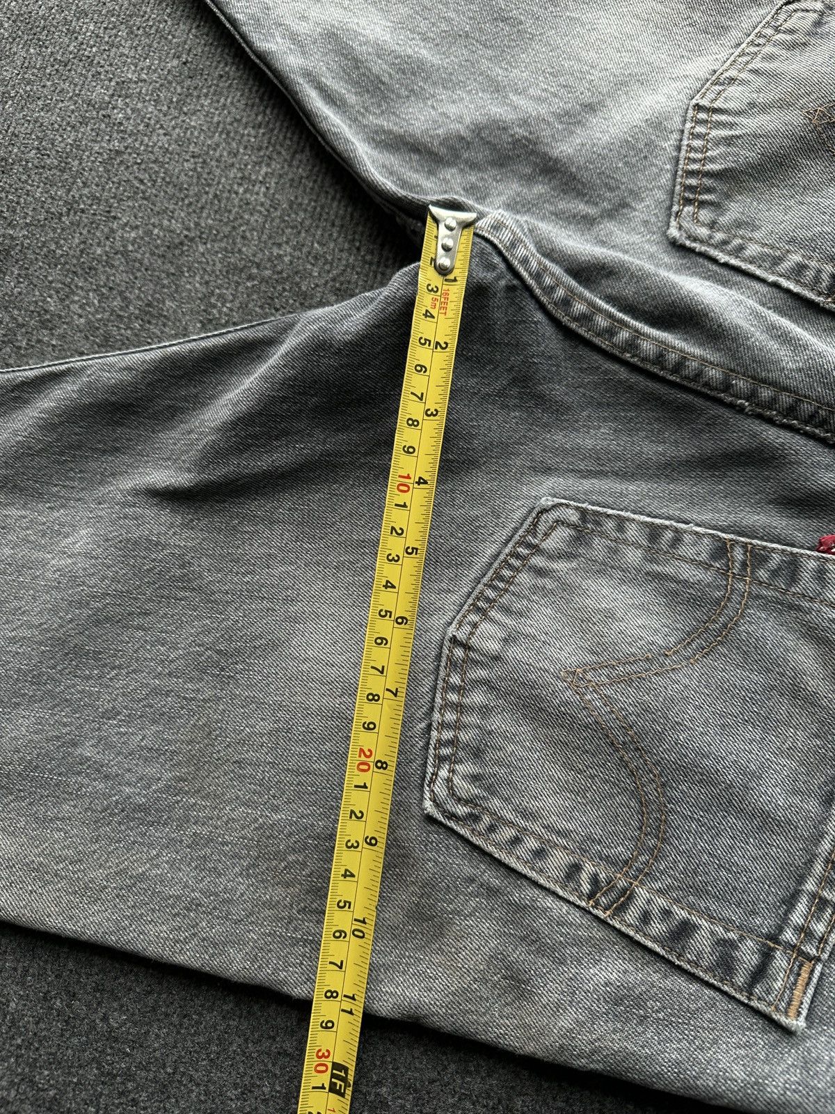 Levi's 🚨 VNTG LEVI’S 507 DISSTRESSED GRAY PAINTED WASHED Size US 29 - 21 Thumbnail