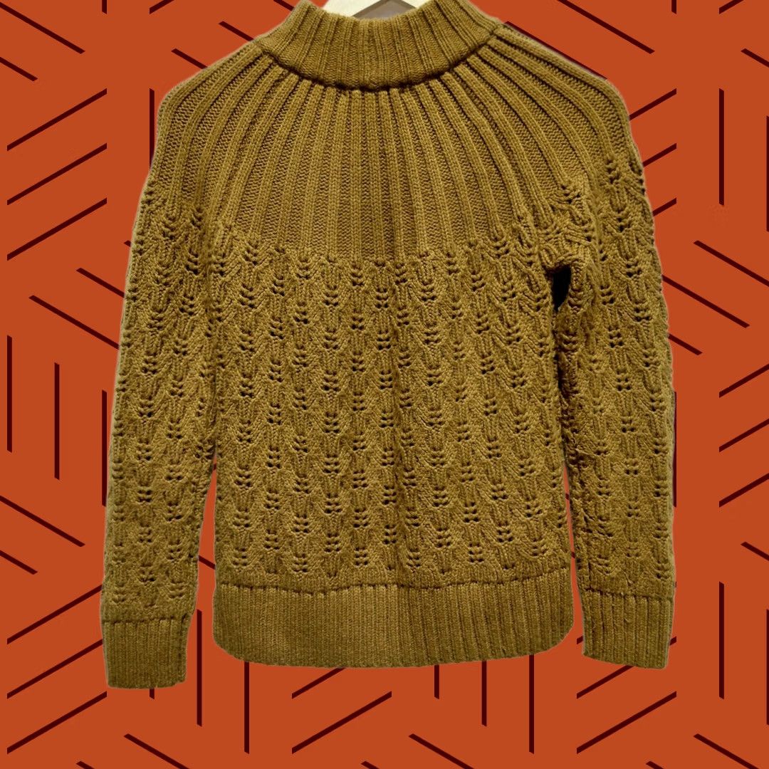 Madewell Madewell Sweater Brown Merino Wool Blend Size 2XS Crew Neck Long Sleeve Knitted Pullover Women Vintage N/A Size XXS / US 00 / IT 34 - 1 Thumbnail