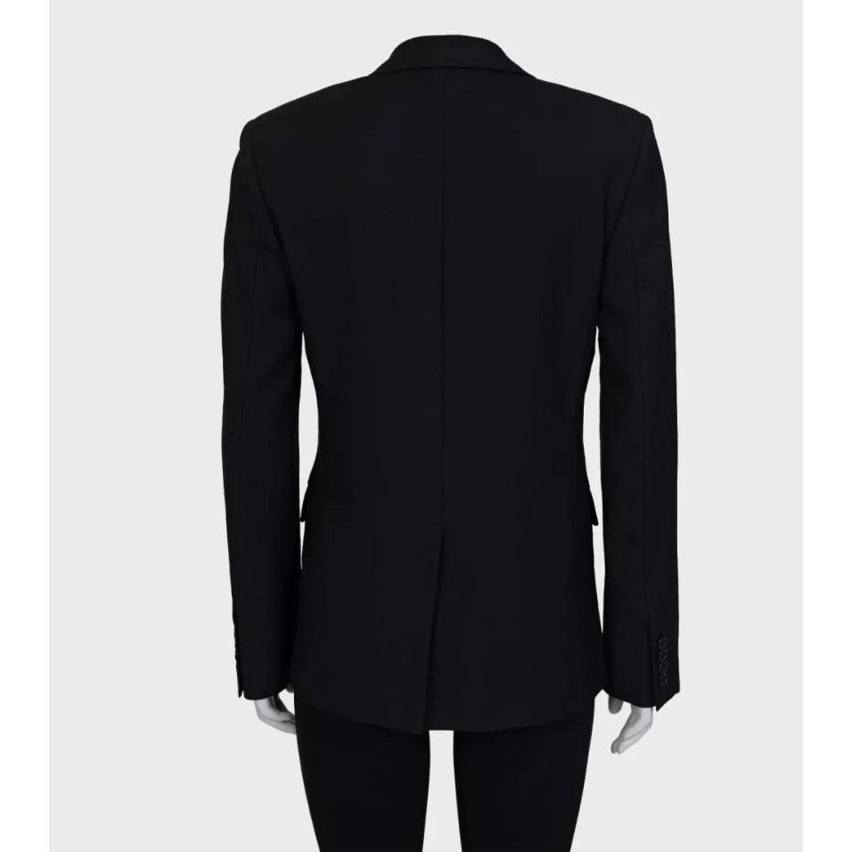 Saint Laurent Paris Saint Laurent Black Wool Jacket - Women's IT44/L Size M / US 6-8 / IT 42-44 - 3 Thumbnail