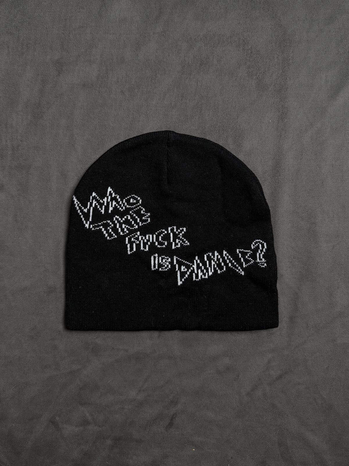 Japanese Brand Capeesh Dani's Pro Model Graphic No Cuff Knit Beanie Hat Blk Size ONE SIZE - 4 Thumbnail