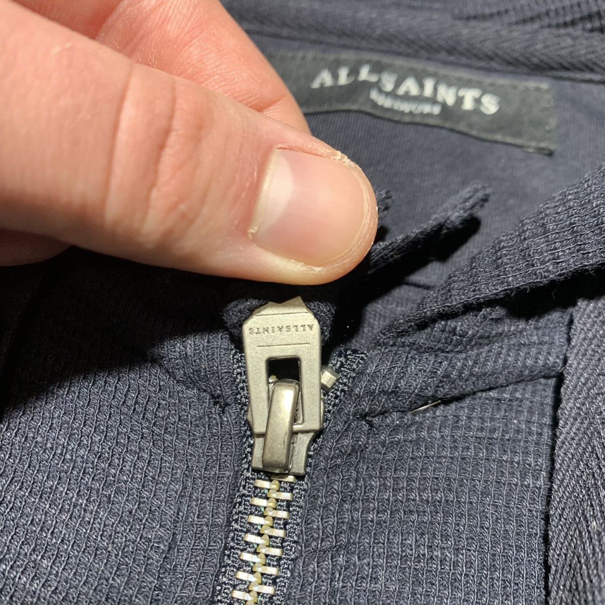 Allsaints Allsaints Raven Logo Blue Navy Zip Hoodie Sweatshirt Size US M / EU 48-50 / 2 - 3 Thumbnail