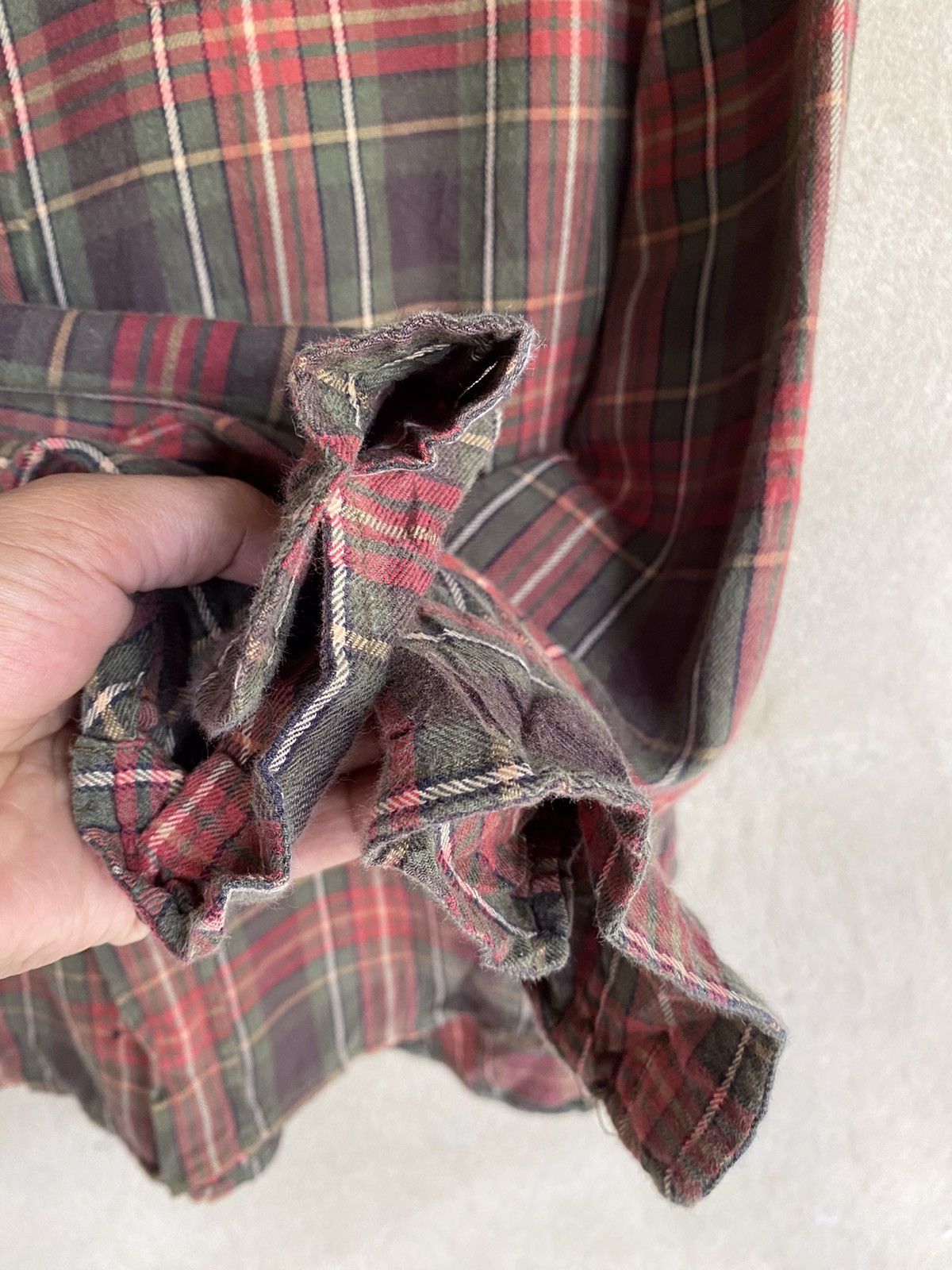 Polo Ralph Lauren Vintage Polo Ralph Lauren Plaid Tartan Flannel Shirt Size US XS / EU 42 / 0 - 7 Thumbnail