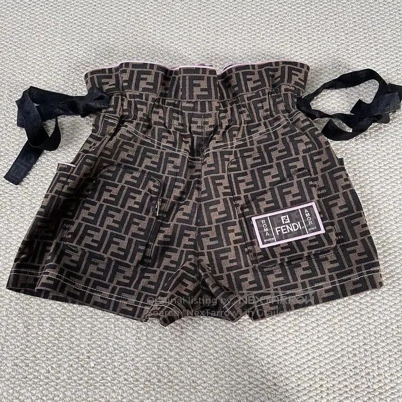 Fendi Fendi Brown Denim Shorts for Women . Size 28" / US 6 / IT 42 - 2 Thumbnail