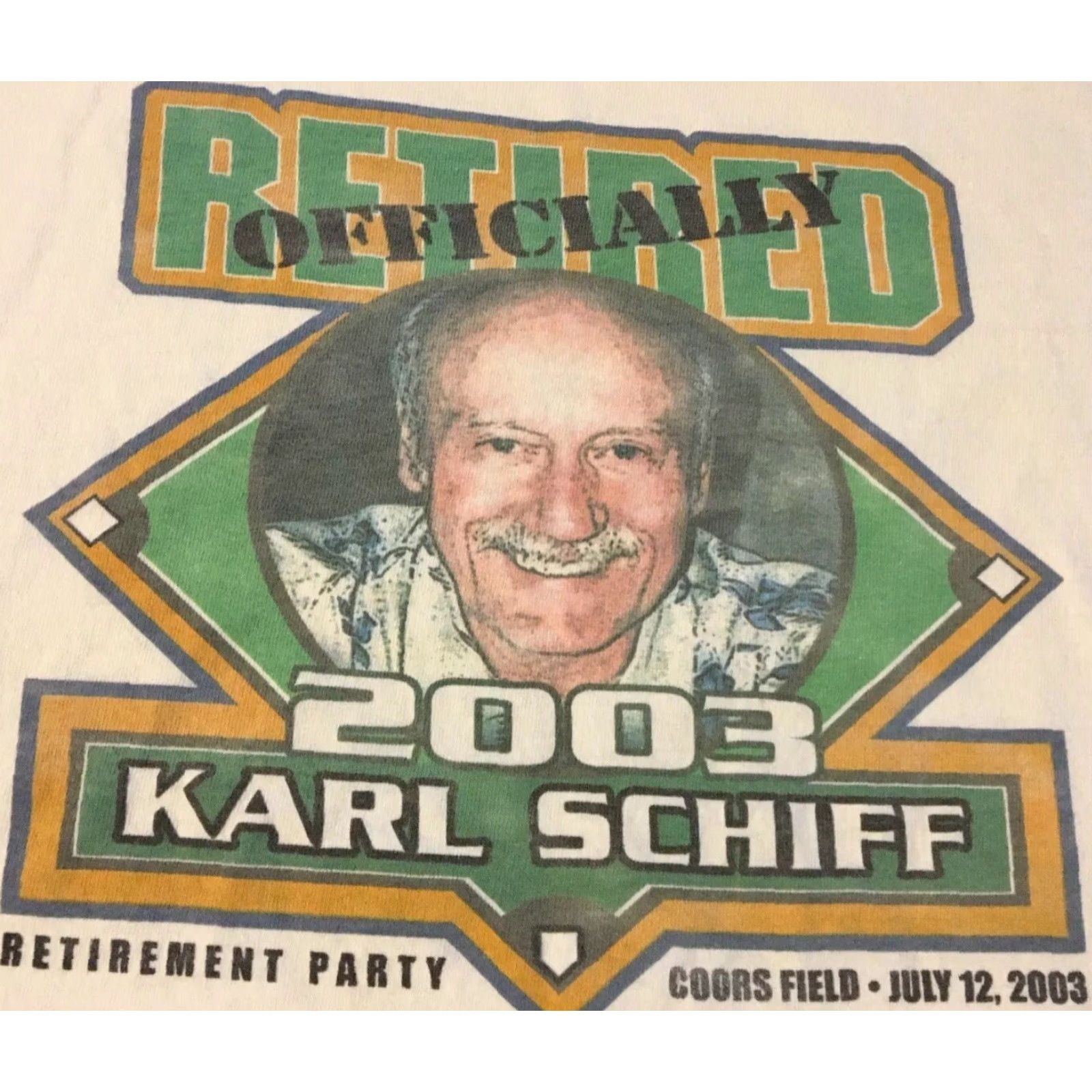 Fruit Of The Loom VINTAGE Karl Schiff Officially Retired Shirt XL Dad Funny Joke Birthday Humor 90s T-Shirt Size US XL / EU 56 / 4 - 2 Thumbnail