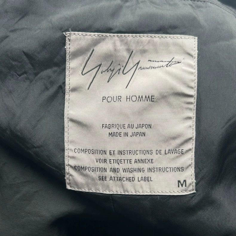 Yohji Yamamoto Yohji Yamamoto Yohji Yamamoto Black Wool Double-Breasted J Size US M / EU 48-50 / 2 - 7 Thumbnail
