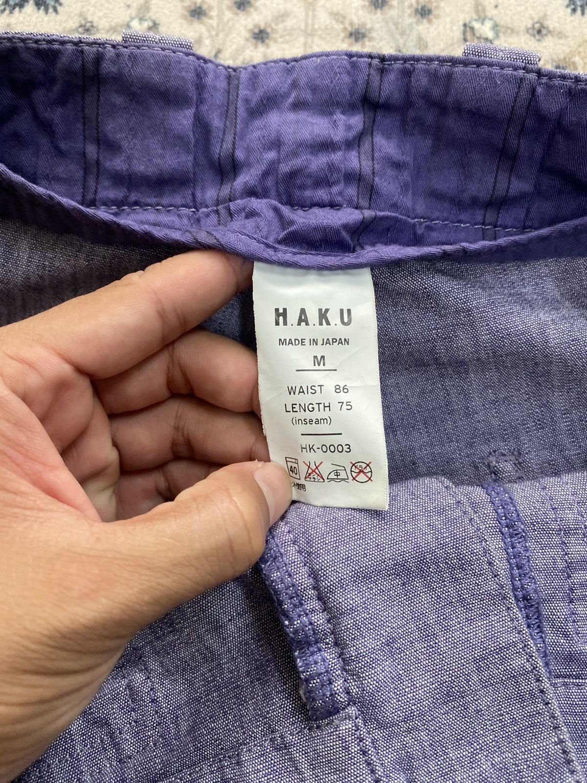 Japanese Brand HAKU JAPAN LINEN PANTS LGB HYSTERIC Size US 35 - 6 Thumbnail