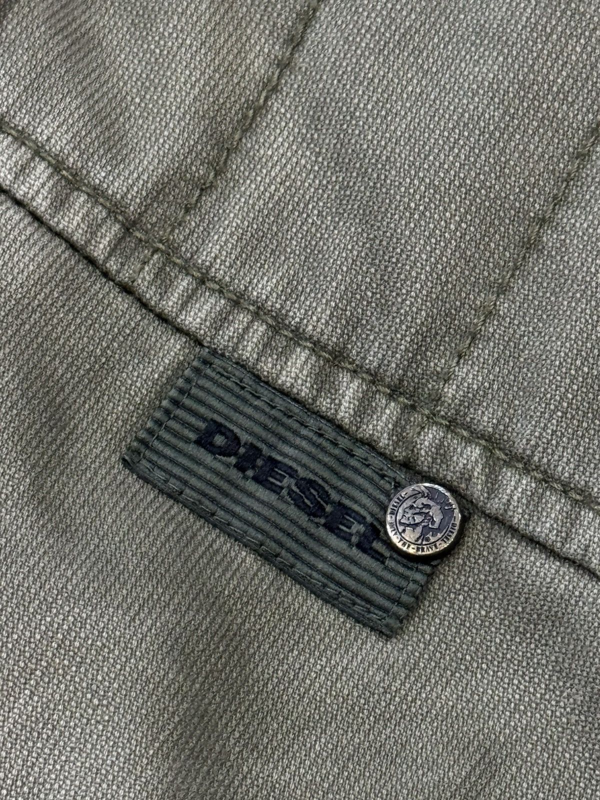 Diesel Diesel 90s Military Jacket - Green Multipocket Zip Up Size L Size US L / EU 52-54 / 3 - 8 Thumbnail