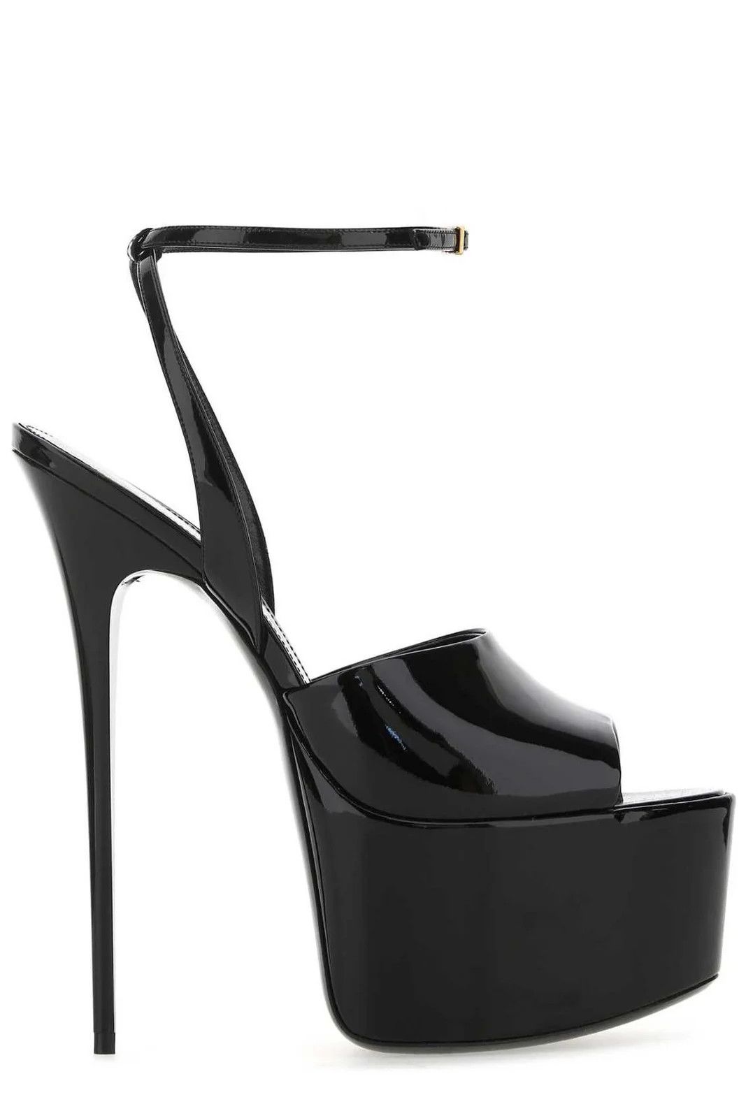 image of Saint Laurent Paris Oc11Z10524 Kika Platform Sandals In Black, Women's