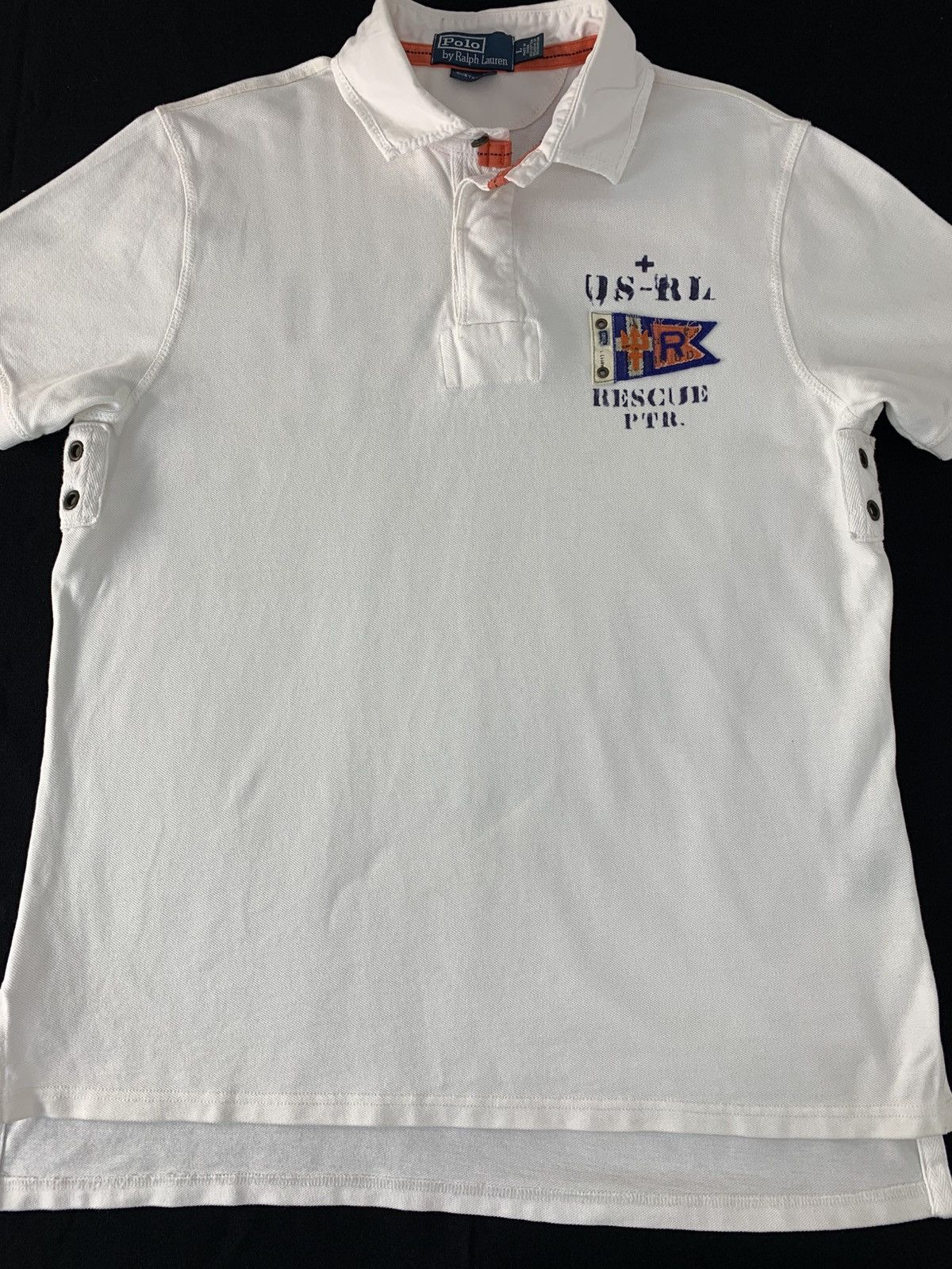 Polo Ralph Lauren Vintage US Coastal Patrol RL Rescue PTR PRL Tee Size US L / EU 52-54 / 3 - 4 Thumbnail