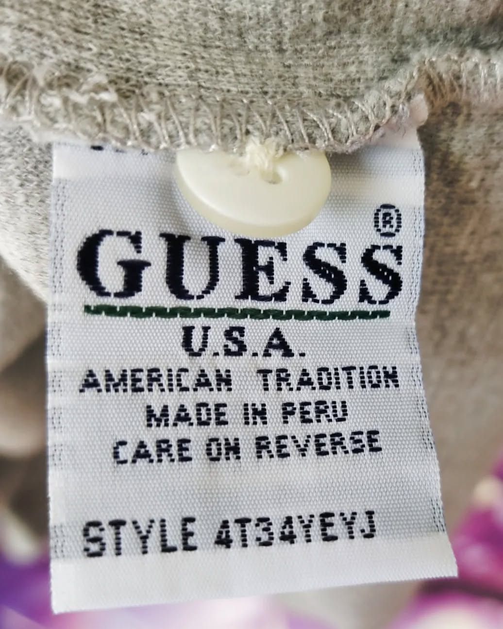 Guess 2000s GUESS Jeans Polo Shirt Grey Vintage Size US L / EU 52-54 / 3 - 4 Thumbnail