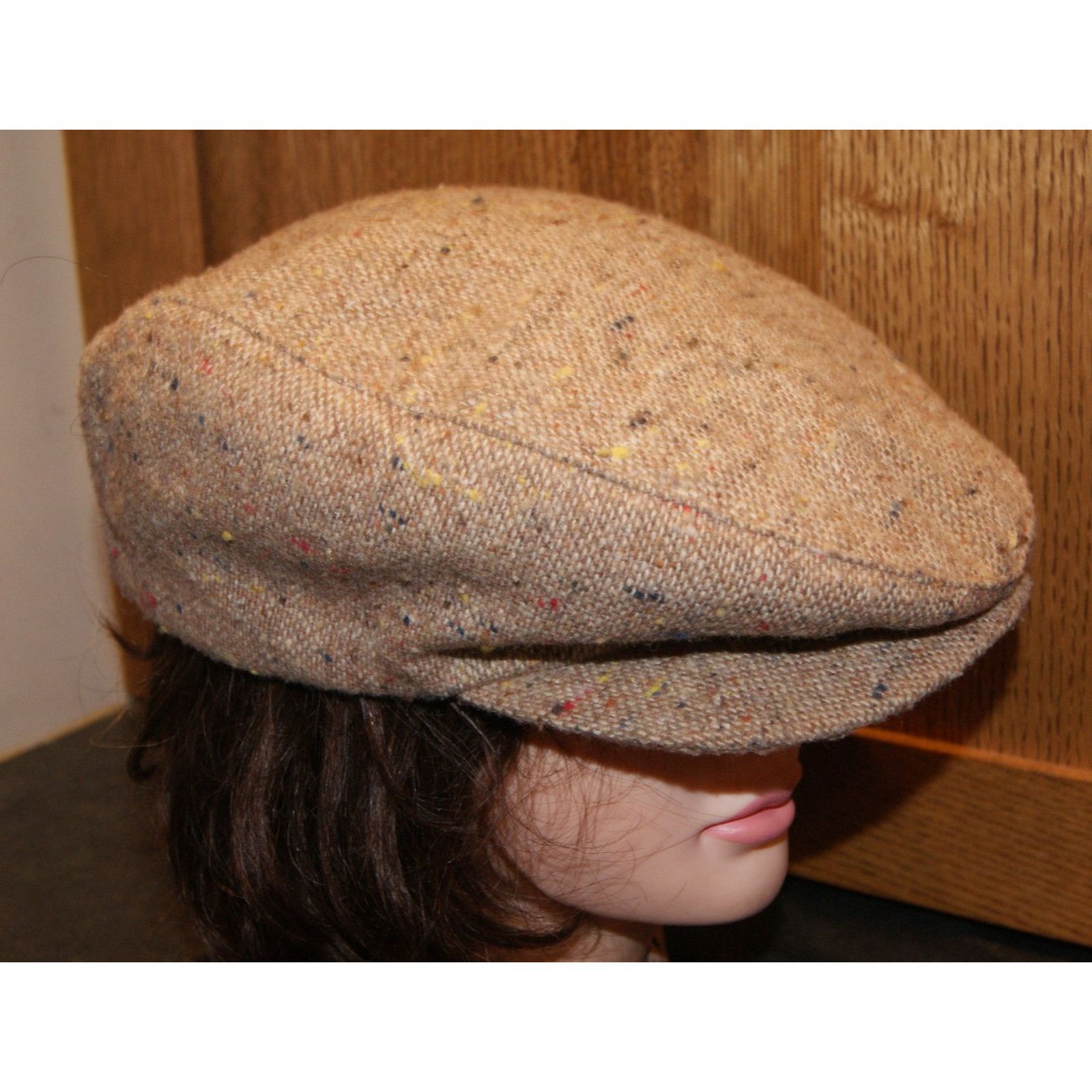 Stetson VTG Stetson Newsboy Hat Cap 75% Wool XL USA Union Tweed Size ONE SIZE - 1 Thumbnail