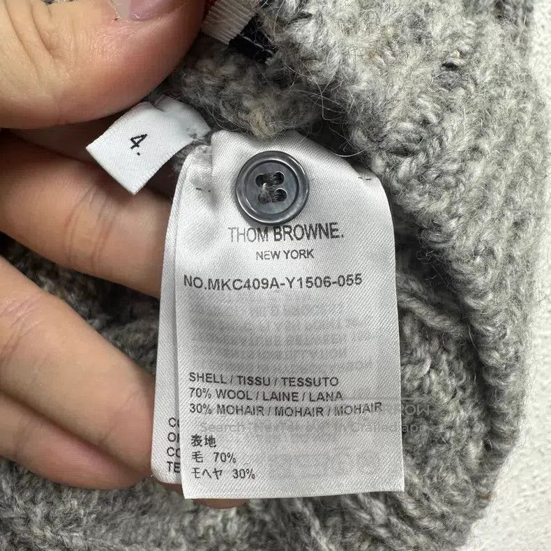 Thom Browne Thom Browne Gray Cardigan Wool Jacket Size US XL / EU 56 / 4 - 4 Thumbnail
