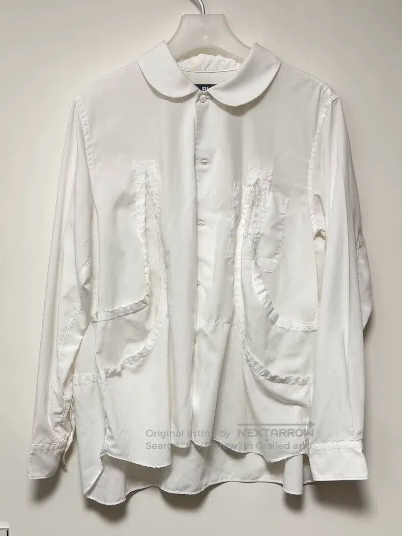 Comme des Garcons Comme Des Garcons Polyester Frayed Round Neck Shirt Size XS / US 0-2 / IT 36-38 - 1 Thumbnail