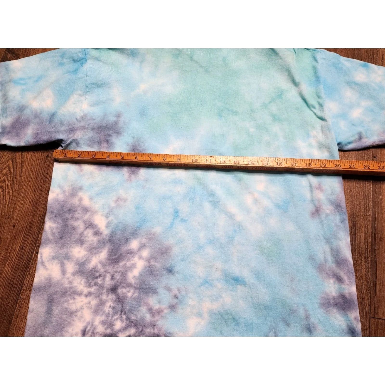 Fruit Of The Loom VINTAGE Fruit of the Loom Men's L Fish Embroidered Tie Dye T-Shirt 1980s Crew Neck Cotton All Seasons Size US L / EU 52-54 / 3 - 3 Thumbnail