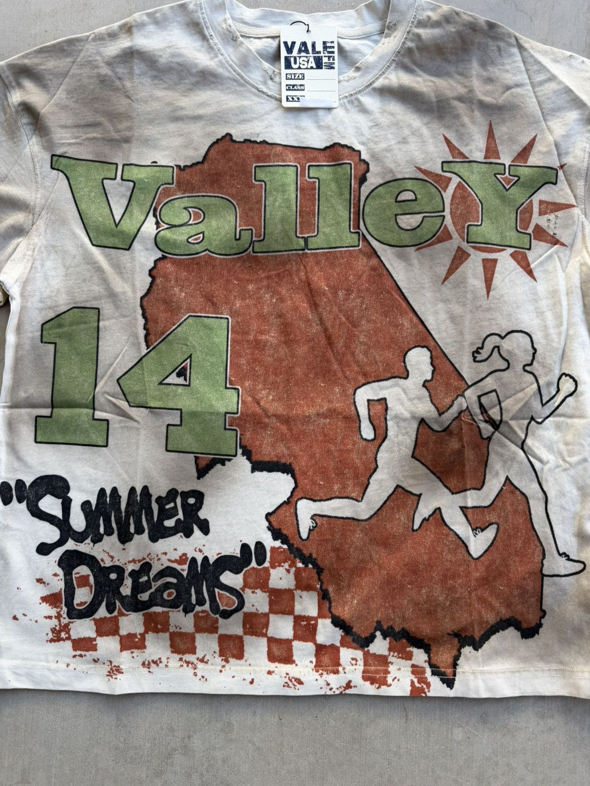 Vale Vale Forever Running Club Cream Dyed Tee – Brand New Medium Size US M / EU 48-50 / 2 - 2 Thumbnail