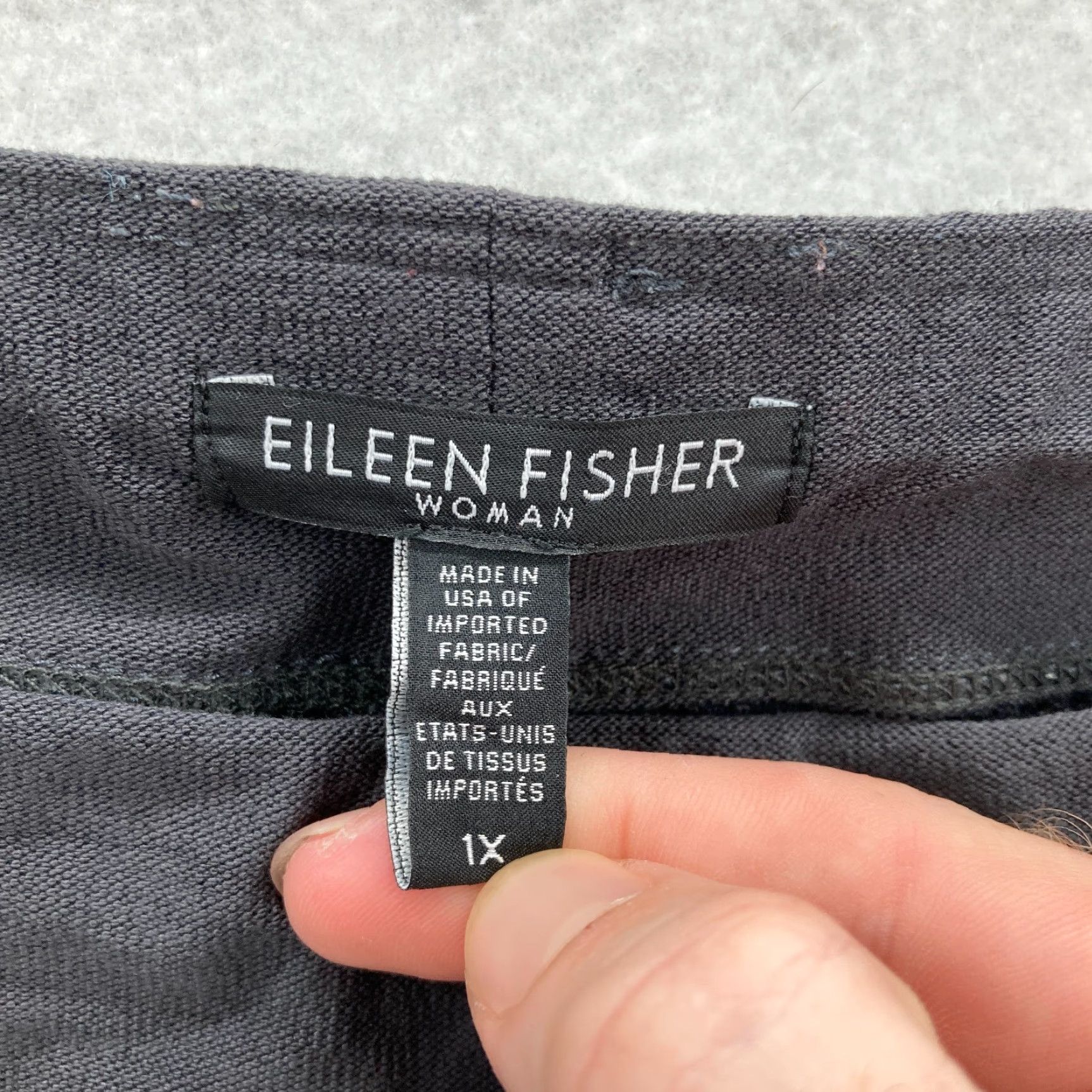 Eileen Fisher Eileen Fisher Pants Women's Plus 1X Gray Stretch Pull On Slim Leg City Preppy Size 40" / US 18 - 4 Thumbnail