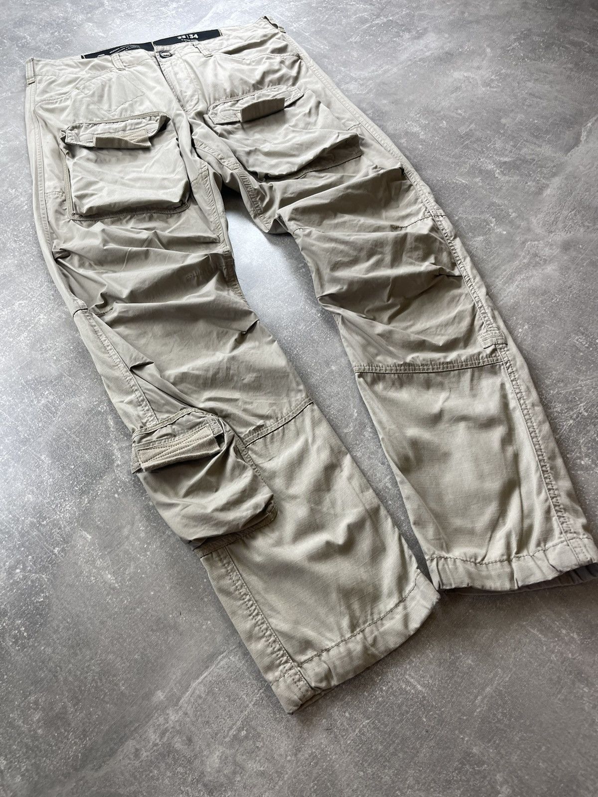 G-Star G-Star RAW RFW Research Cargo Pants Techwear Military Size US 33 - 3 Thumbnail