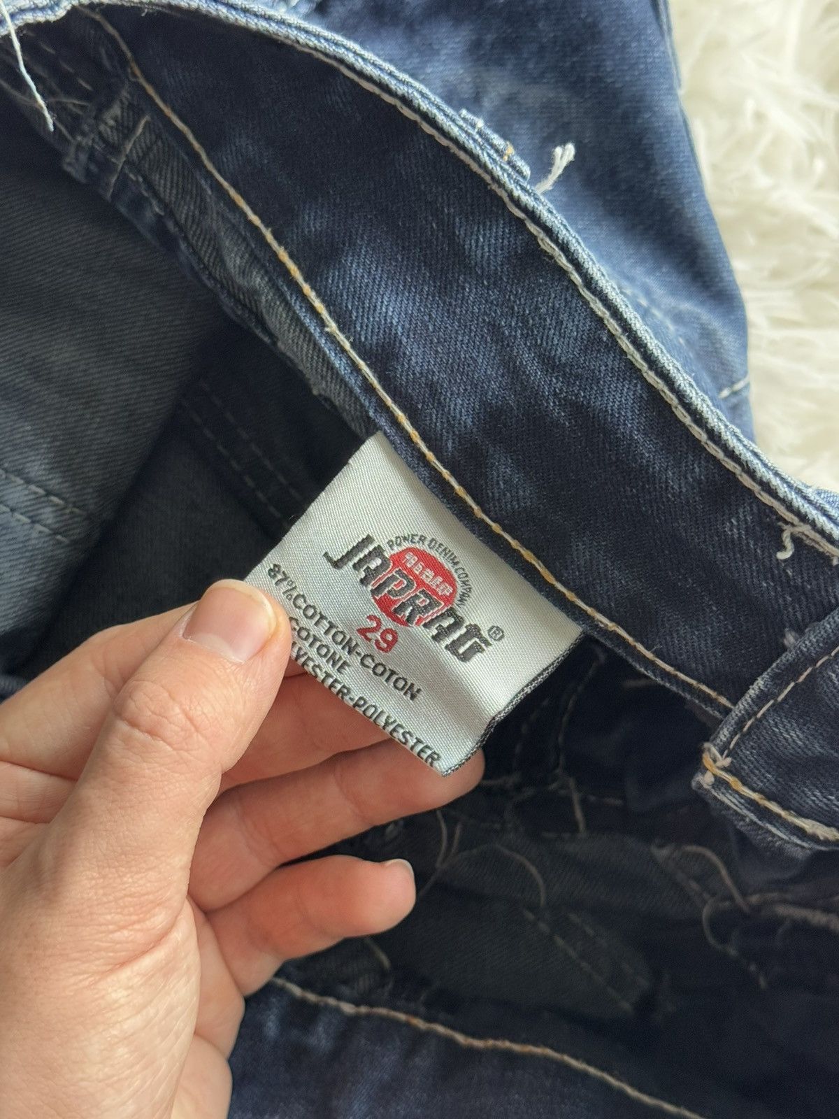 If Six Was Nine Japan Rag Crazy Utility Patchwork Washed Wide Denim Jeans Size US 29 - 14 Thumbnail