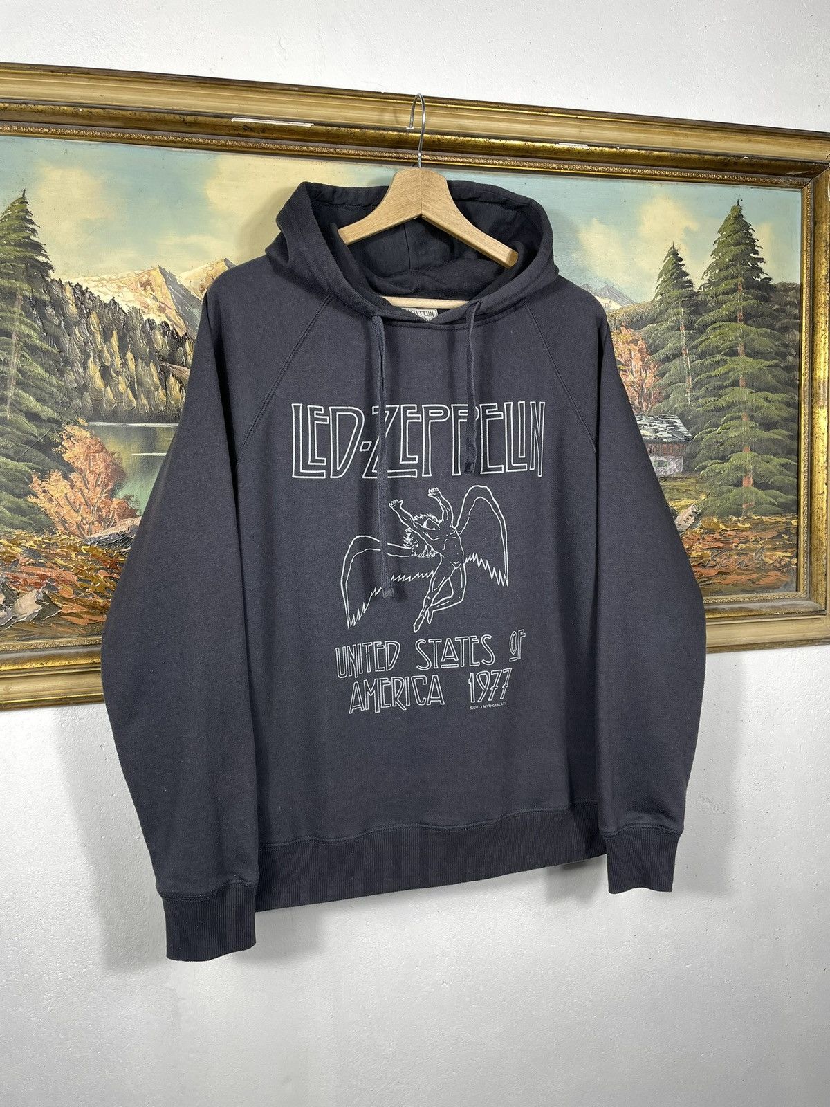 Band Tees × Led Zeppelin × Vintage Led Zeppelin Hoodie 2013 Tour Baggy Loose Rock Metal Size US M / EU 48-50 / 2 - 3 Thumbnail