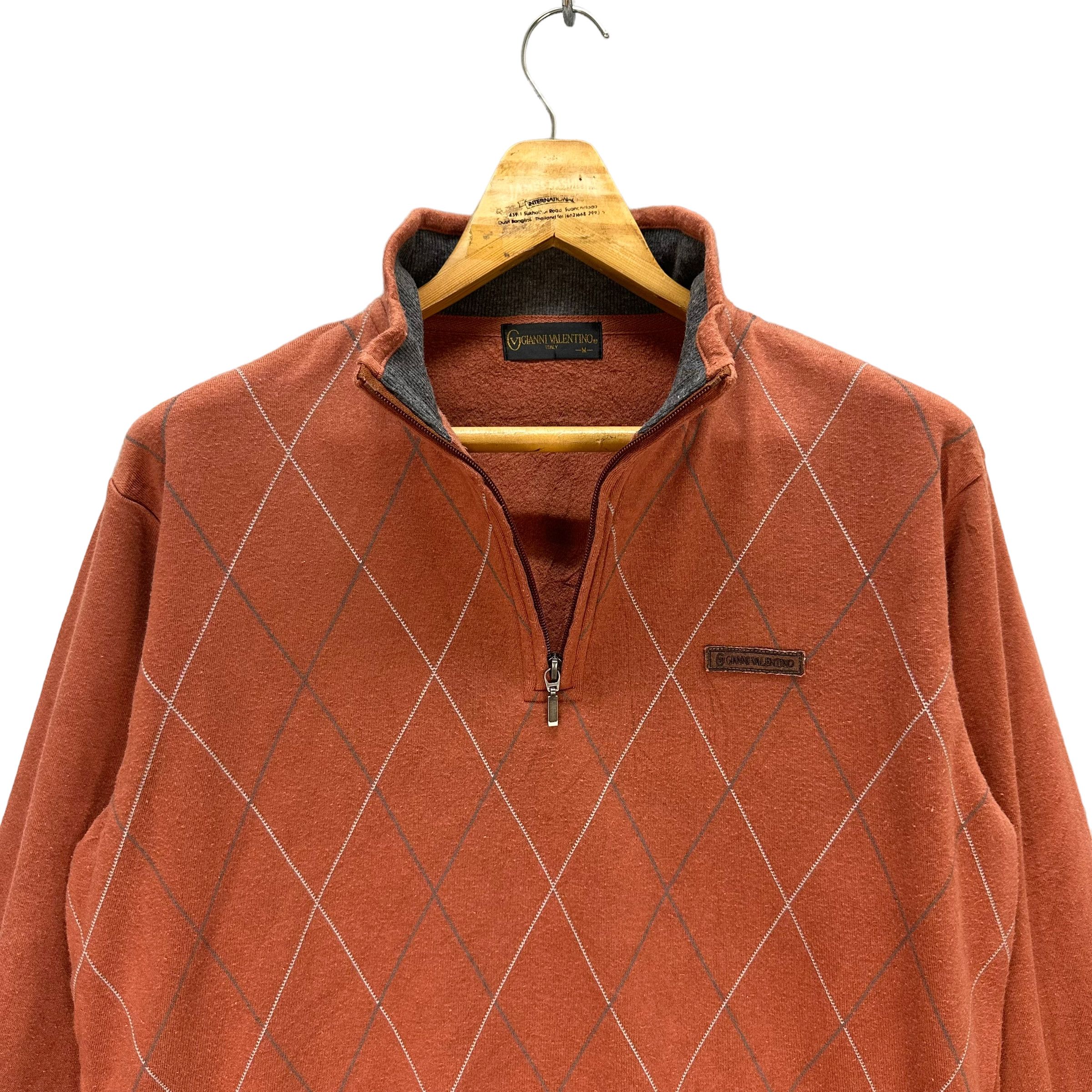 Gianni Valentino GIANNI VALENTINO Half Zip Sweatshirts #8307-002 Size US M / EU 48-50 / 2 - 2 Thumbnail