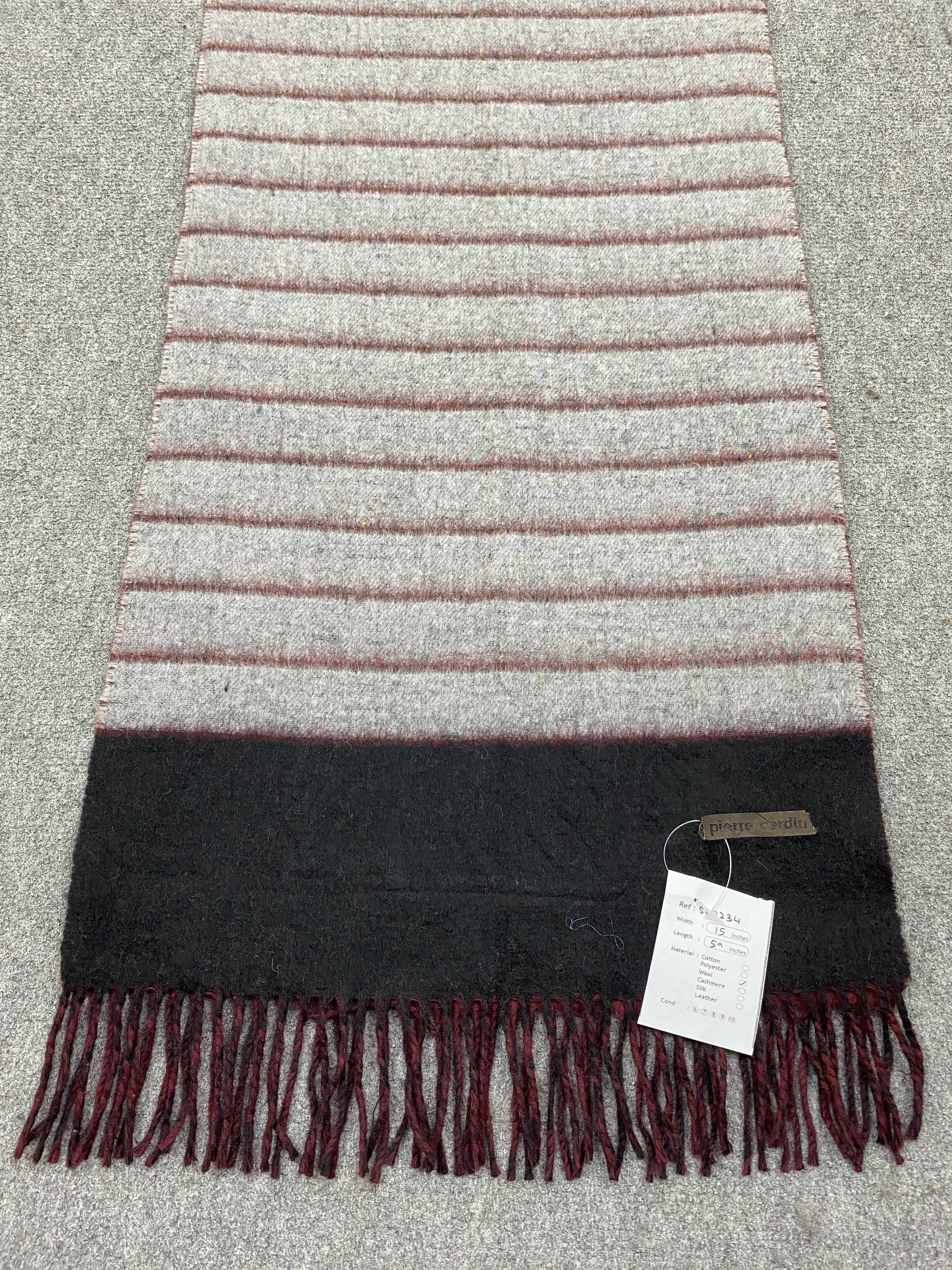 Pierre Cardin Pierre Cardin WoolScarf / Muffler / Neckwear SC0234 Size ONE SIZE - 3 Thumbnail