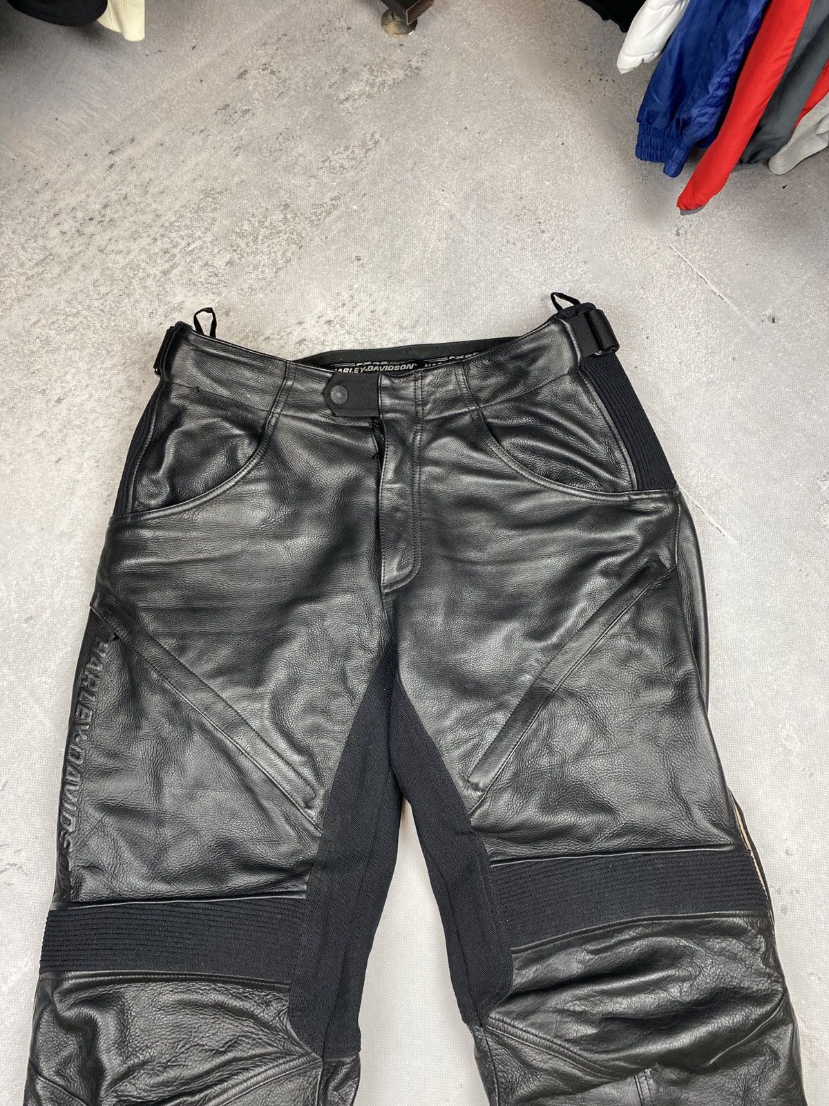 Harley-Davidson Leather Riding Moto Pants FXRG Straight Fit