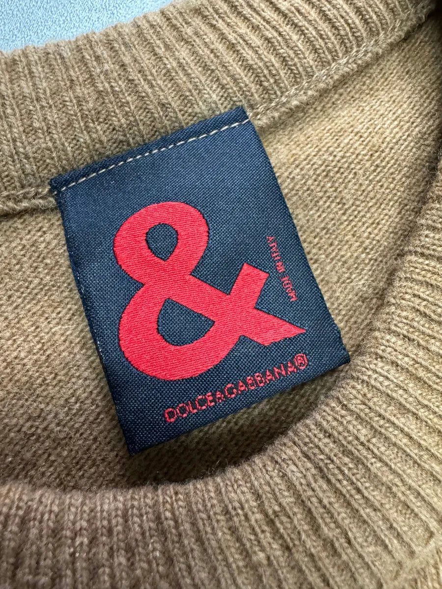 Dolce & Gabbana 2000s Dolce & Gabbana Brown & Blue Sripes Lambwool Sweater Size US S / EU 44-46 / 1 - 6 Thumbnail