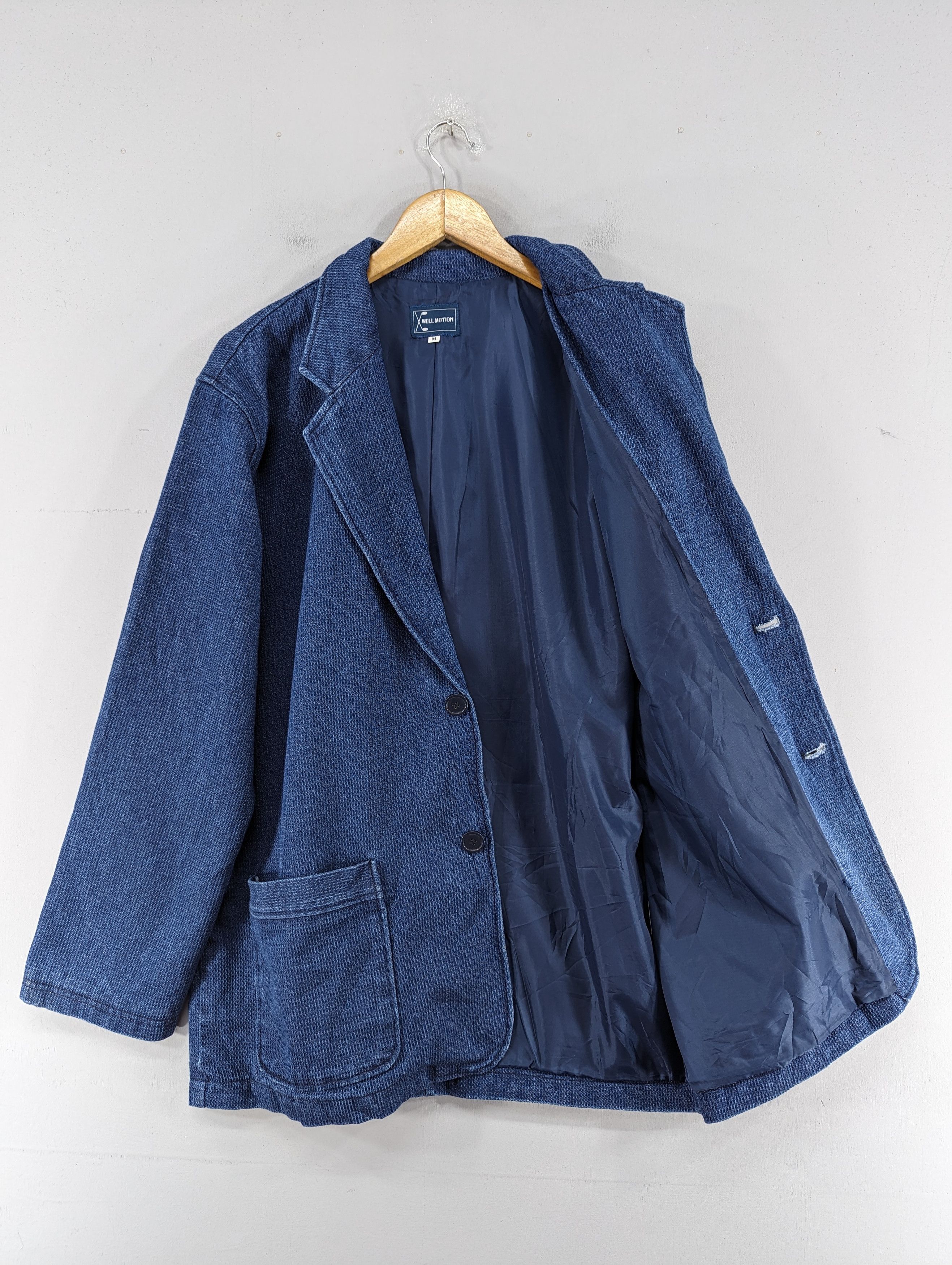 Japanese Brand Vintage Well Motion Denim Button Jacket Size US M / EU 48-50 / 2 - 8 Thumbnail