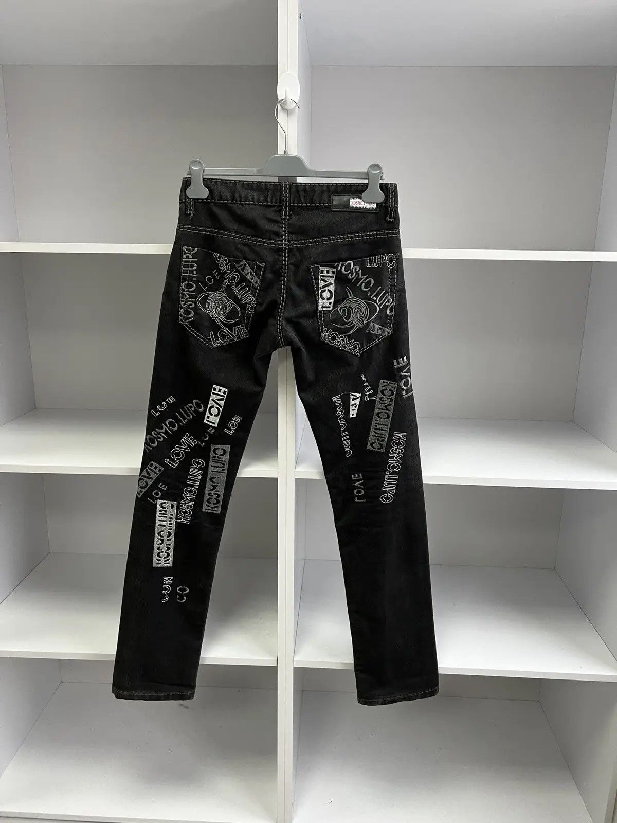 Japanese Brand × Vintage Vintage Kosmolupo Y2K Japanese Style Archival Black Pants Size US 30 / EU 46 - 10 Thumbnail